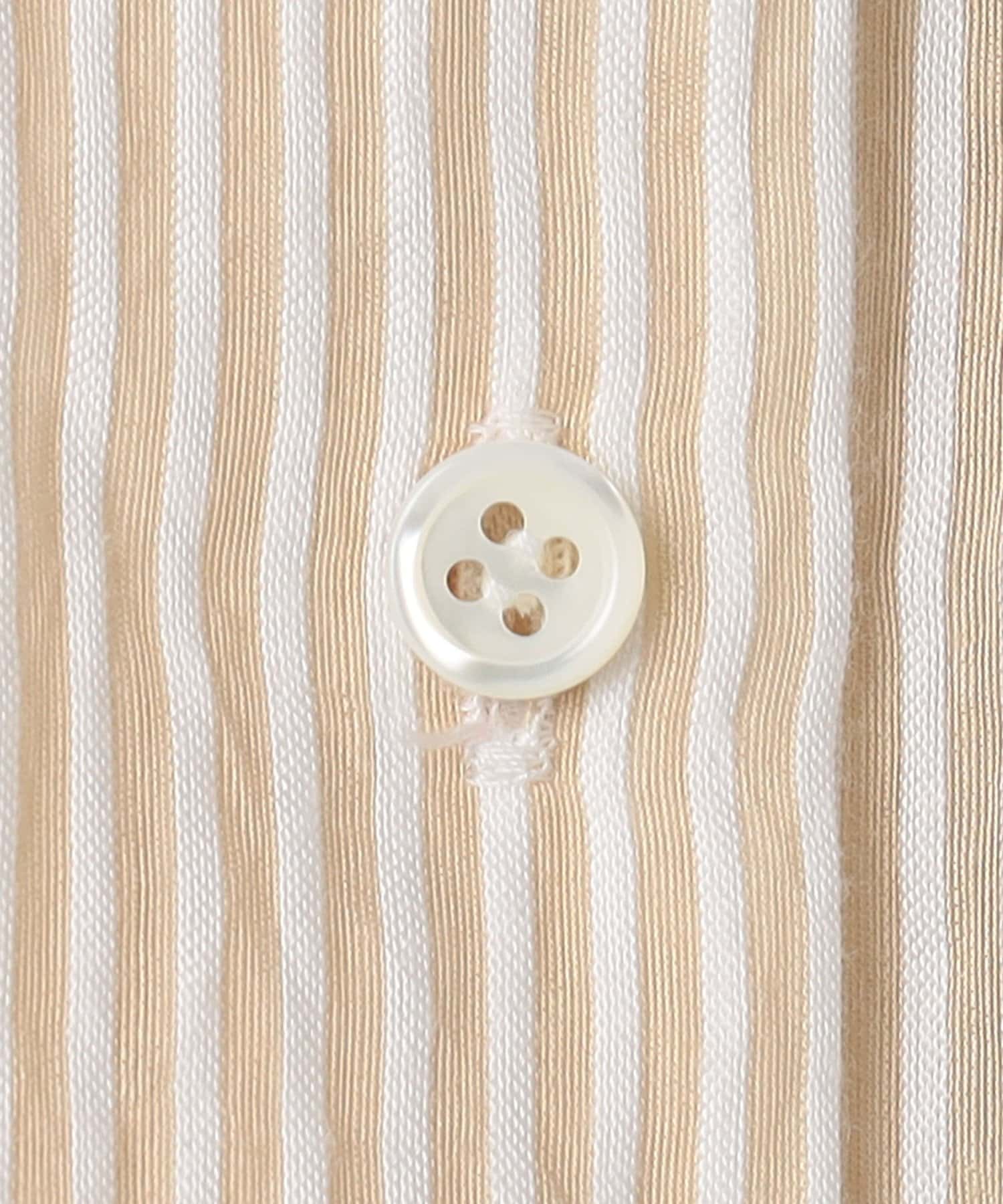 NOLLEY'S(ノーリーズ) ウォッシャブルACARライトストライプ3WAYオーバーシャツ