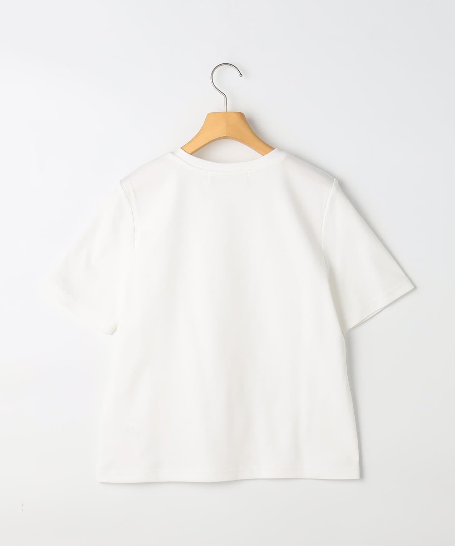 NOLLEY'S(ノーリーズ) 《手洗い可能》W&Wベイシック丈ロゴTシャツ