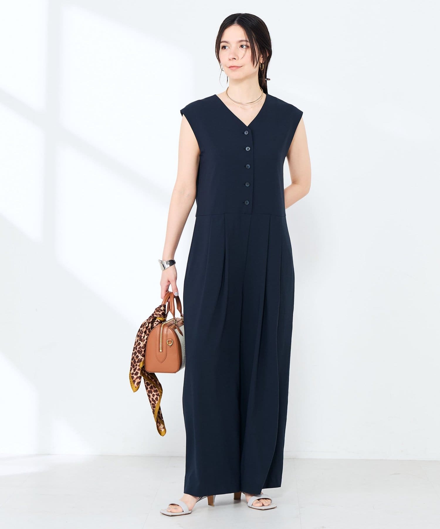 NOLLEY'S(ノーリーズ) ウォッシャブルエアリージョーゼットオールインワン