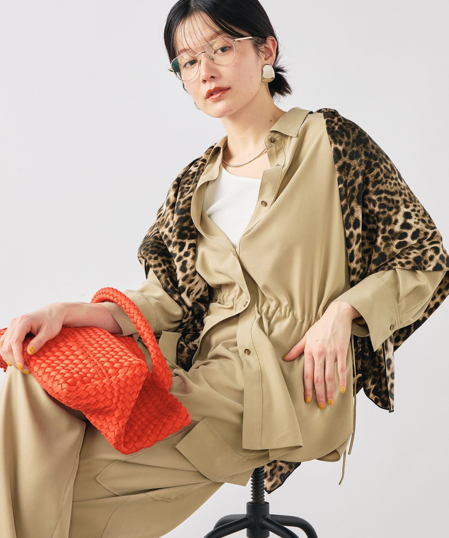 NOLLEY'S(ノーリーズ) 《セットアップ対応》ウォッシャブルサンドウォッシュシャツ