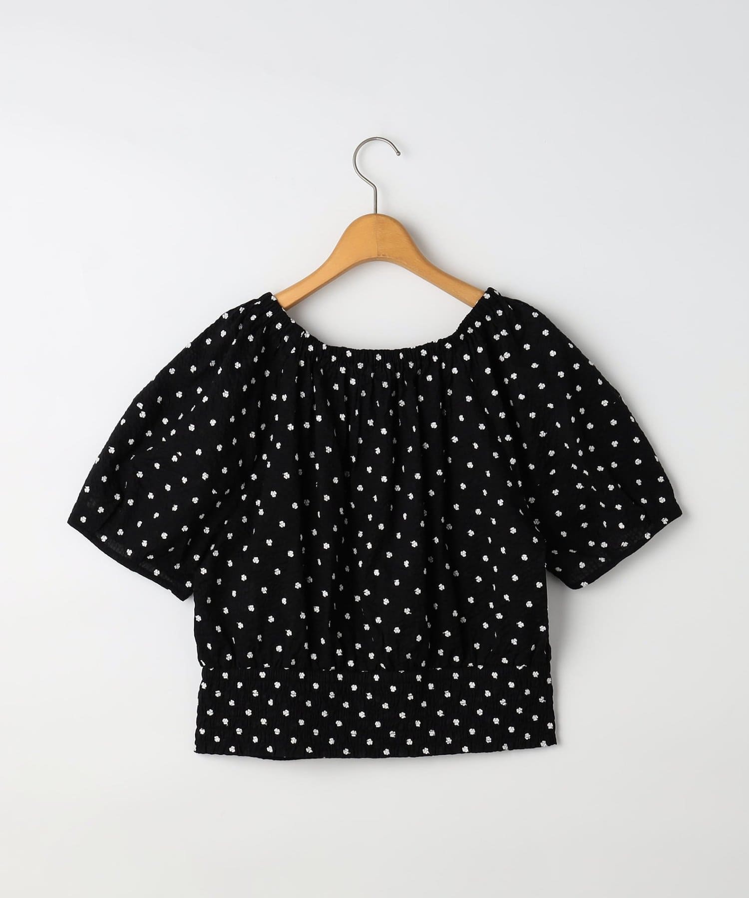 NOLLEY'S(ノーリーズ) 【WEB＆一部店舗限定アイテム】レース刺繍袖ボリュームサッカーブラウス