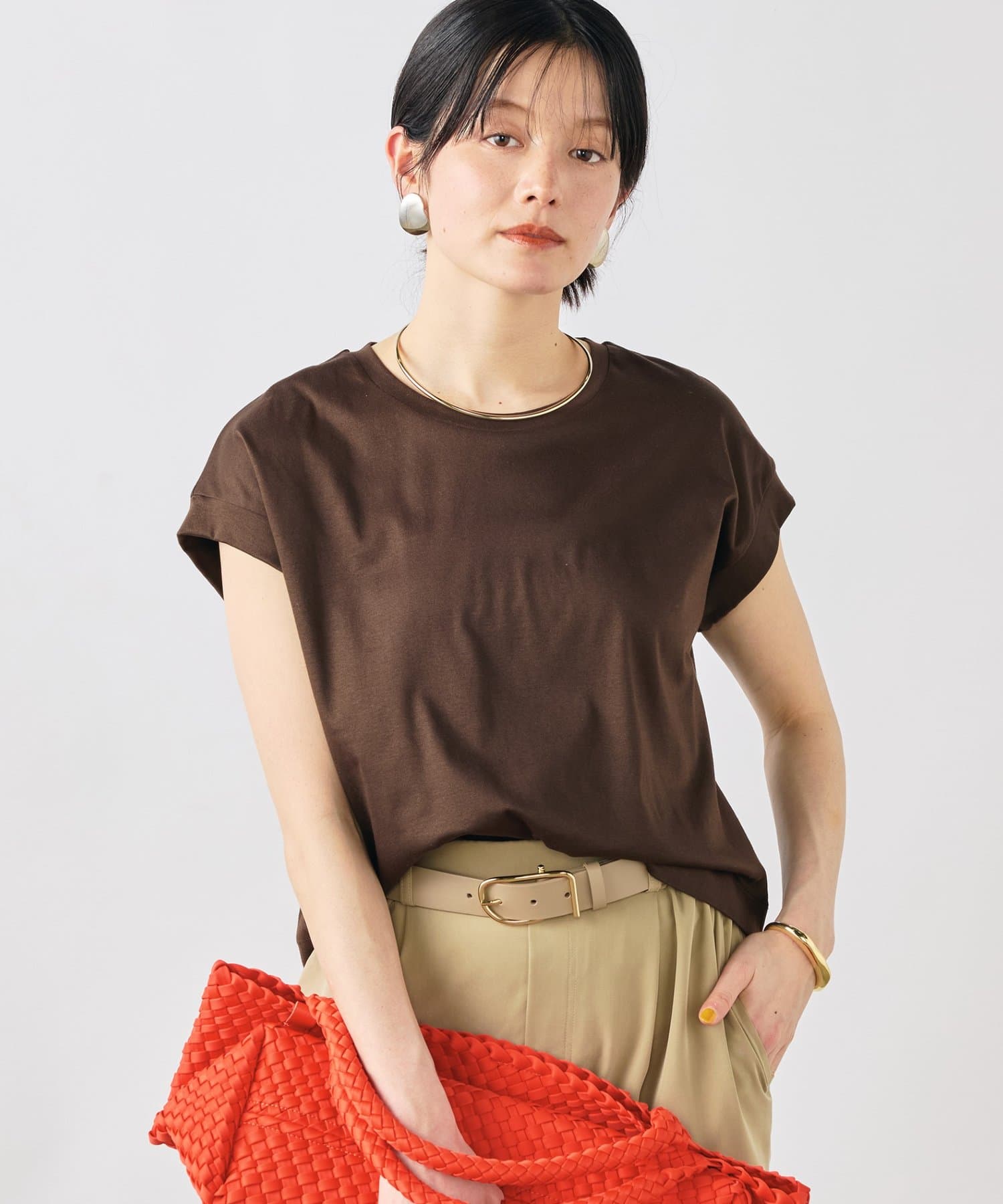 NOLLEY'S(ノーリーズ) ウォッシャブルワイドノースリーブTシャツ