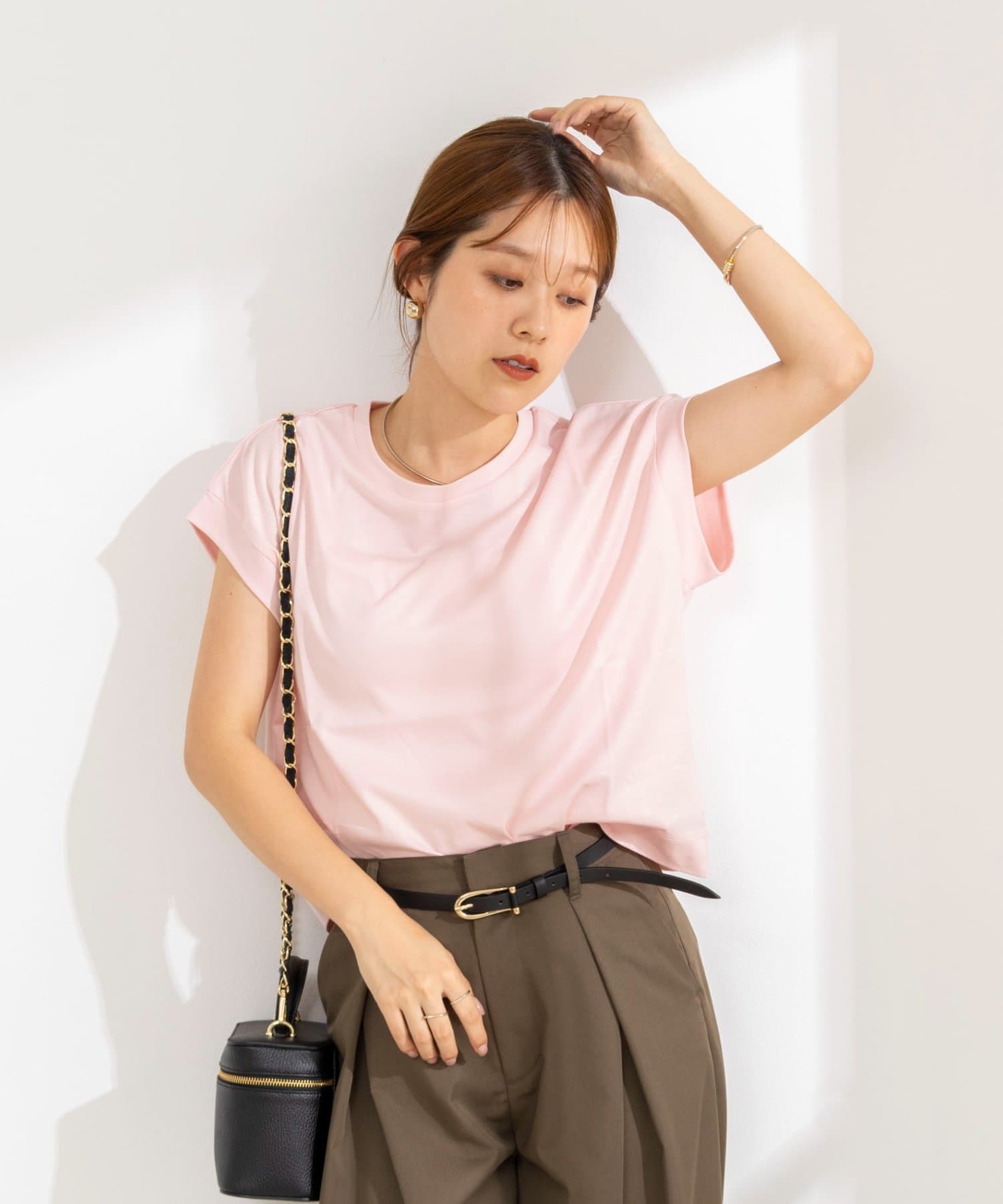 NOLLEY'S(ノーリーズ) ウォッシャブルワイドノースリーブTシャツ