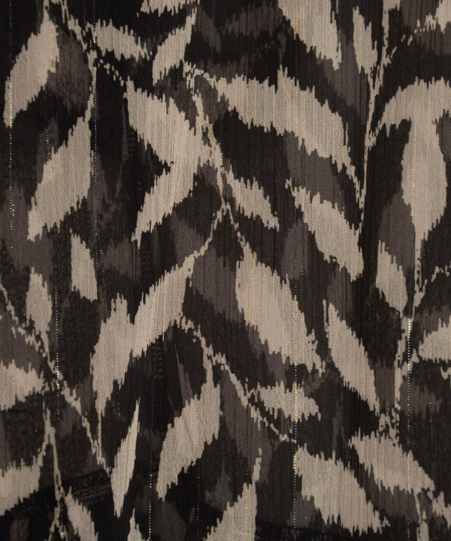 NOLLEY'S(ノーリーズ) 【Import Fabric】ウォッシャブル楊柳リーフ柄ウエストリボンワンピース