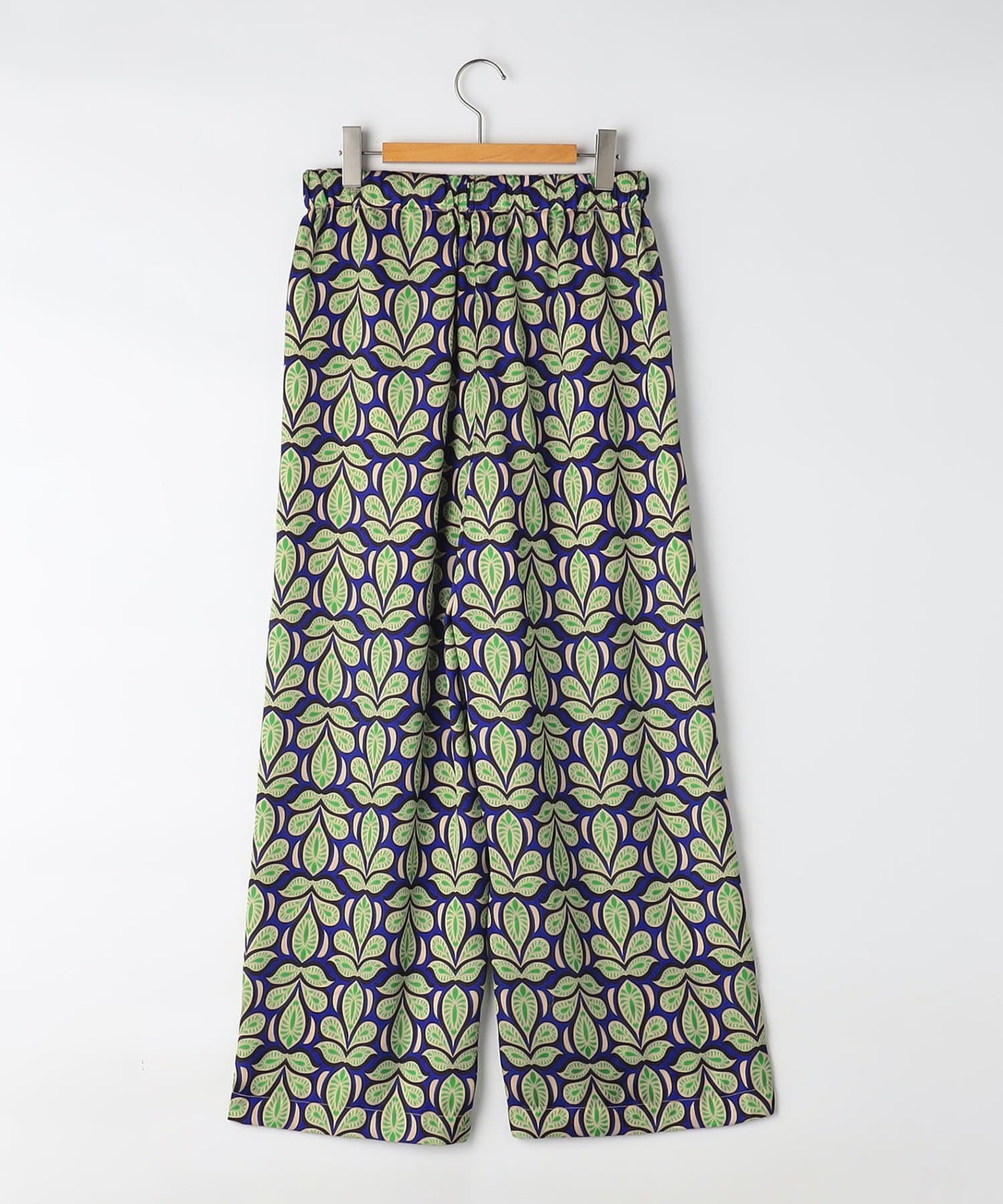 NOLLEY'S(ノーリーズ) ウォッシャブルバティックプリントイージーパンツ