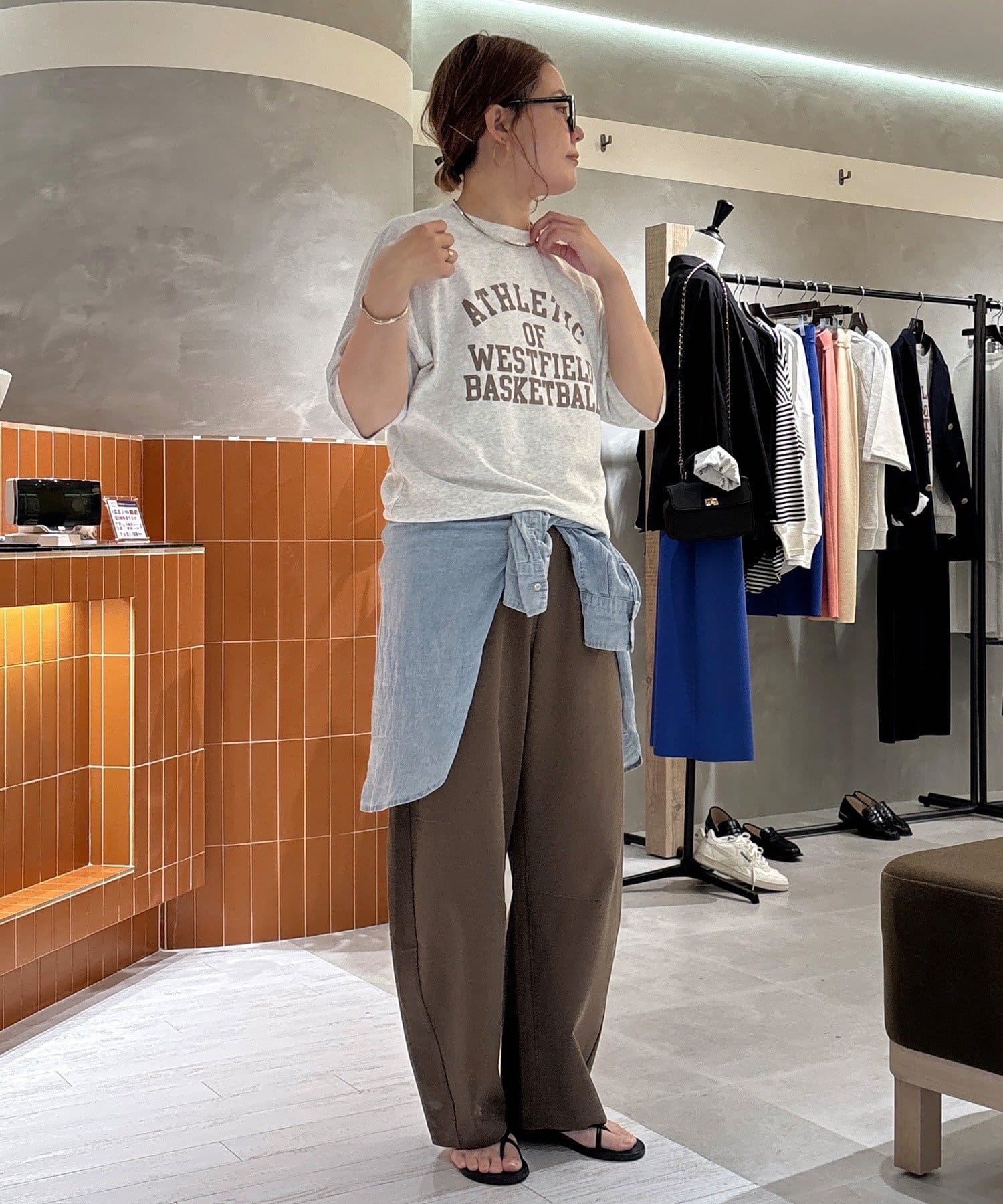 PUAL CE CIN(ピュアルセシン) 【＠remi_usus企画 / 接触冷感+抗菌】カーブシルエットカットソーパンツ