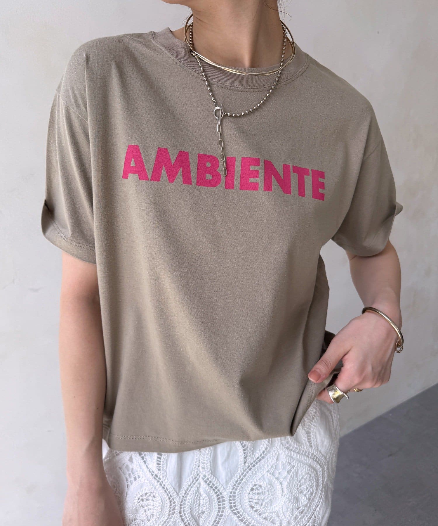 DOUDOU(ドゥドゥ) AMBIENTEロゴTEE