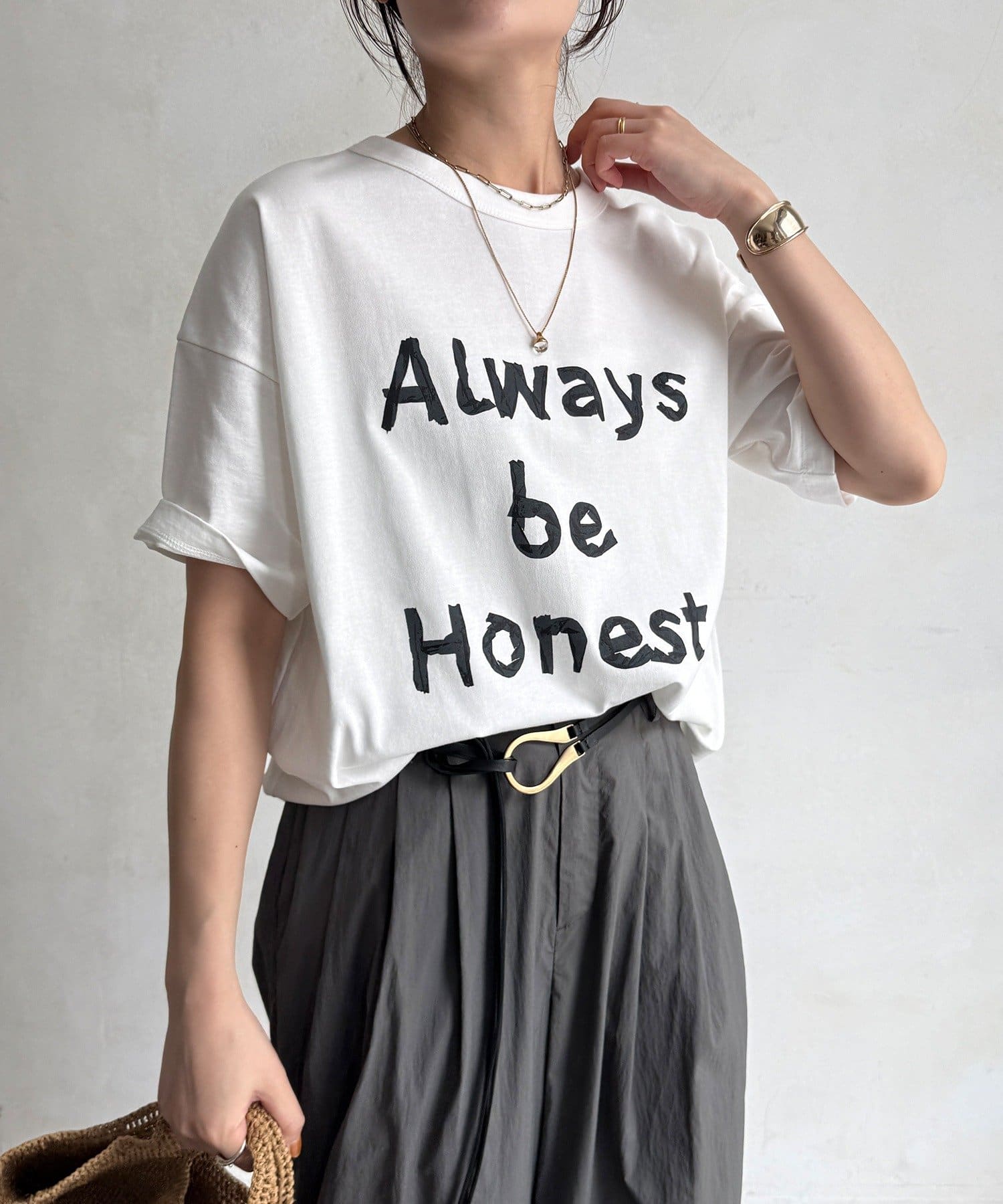 DOUDOU(ドゥドゥ) 【WEB限定】2WAYメッセージTEE