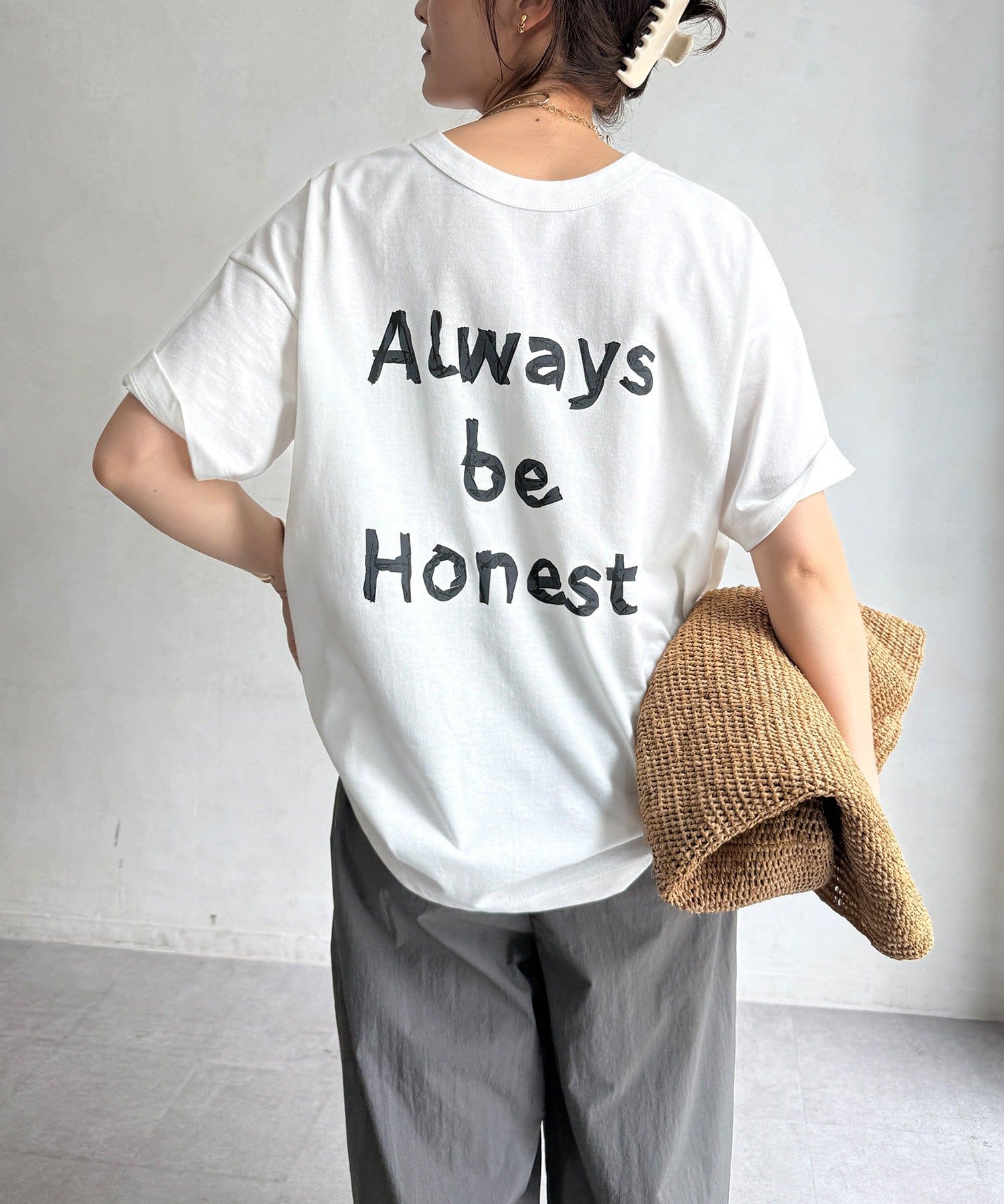 DOUDOU(ドゥドゥ) 【WEB限定】2WAYメッセージTEE