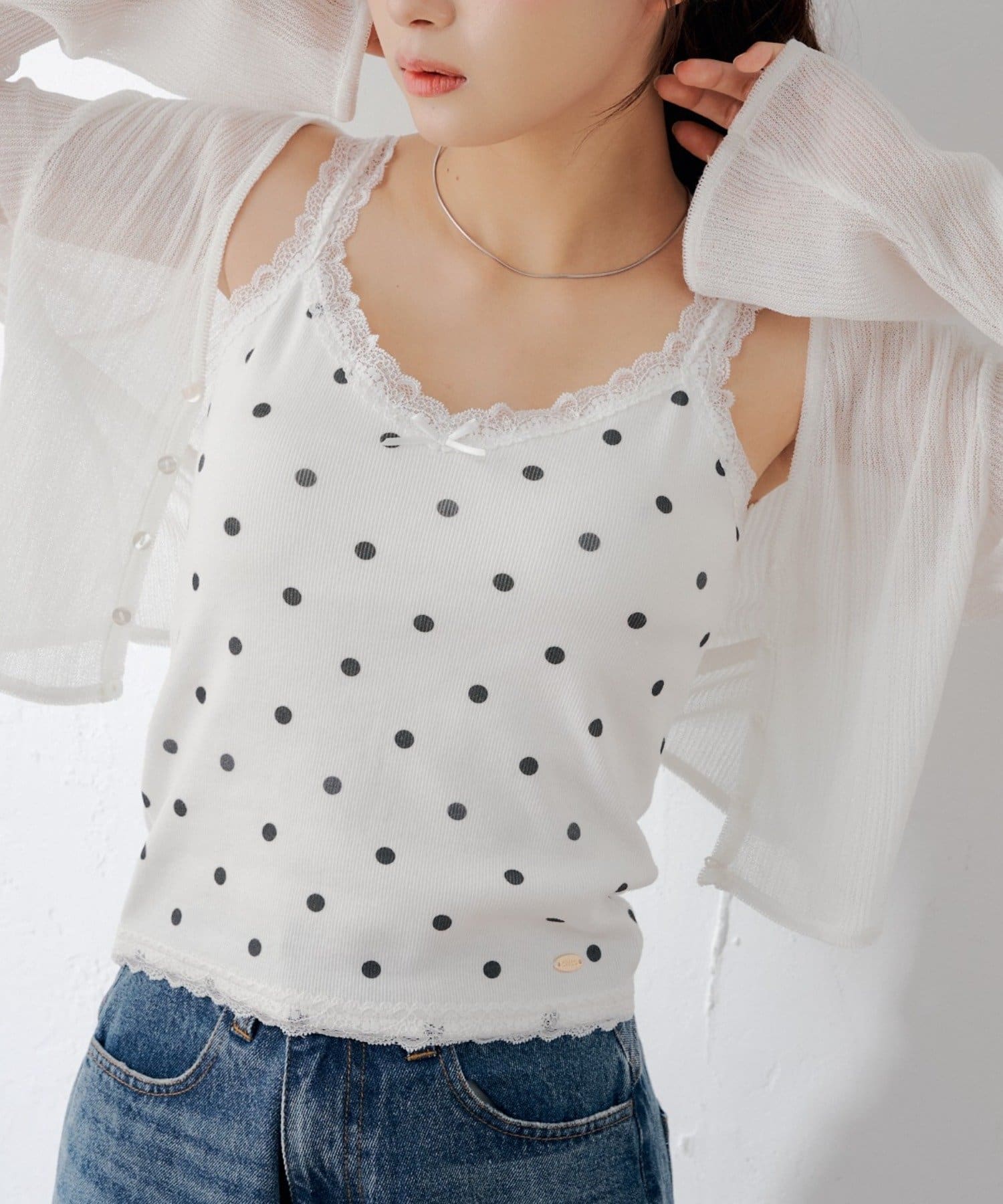 Chico(チコ) カップ付アソートリブキャミ