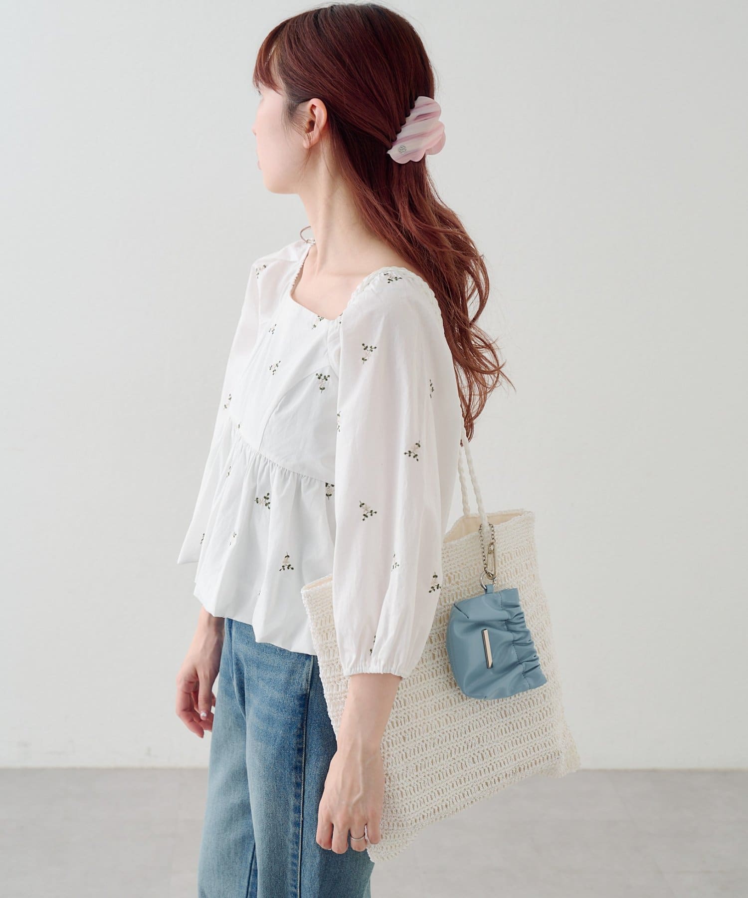 Kastane(カスタネ) 【4/5(日)0:00発売】ラメクロシェトートバッグ