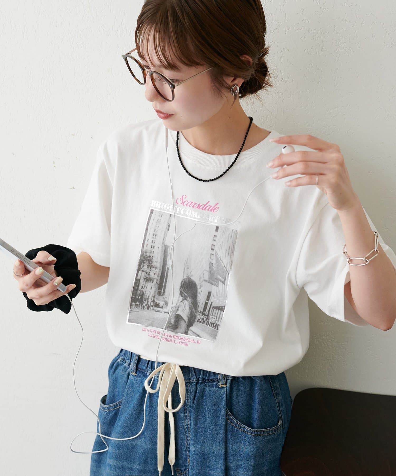DISCOAT(ディスコート) 【Enlude】モノクロフォトTシャツ《ユニセックス》