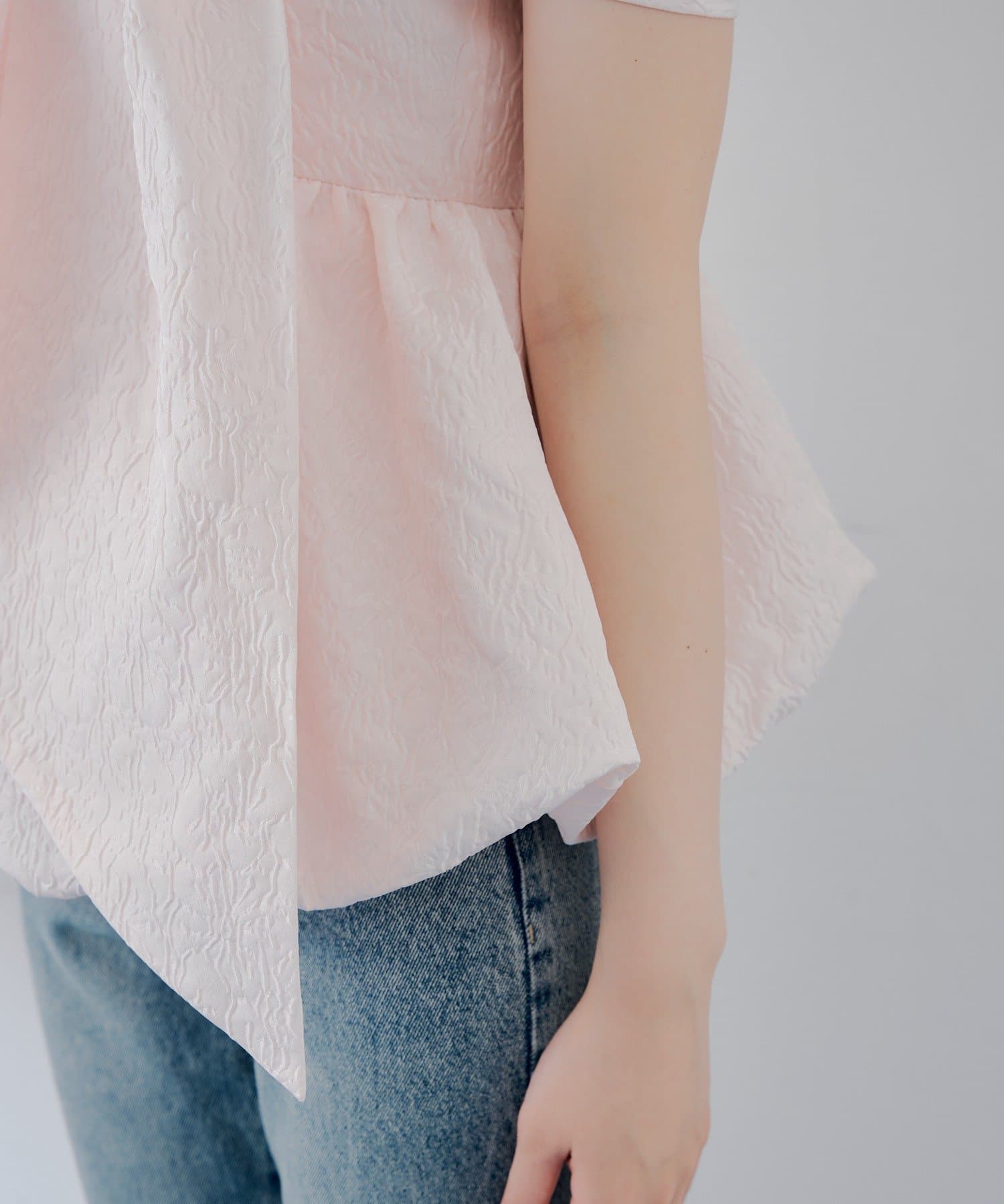 Chico(チコ) 4/9(木)0:00販売【SALON by Chico】BIGリボンバルーンブラウス