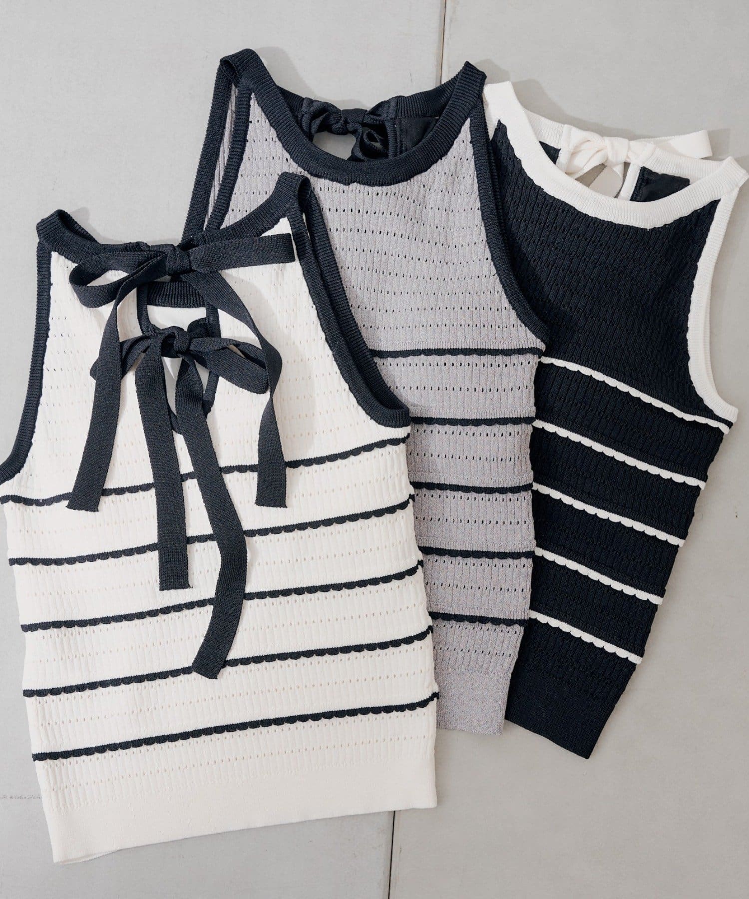 Chico(チコ) 【SALON by Chico】パット付きバックリボンフリルタンク