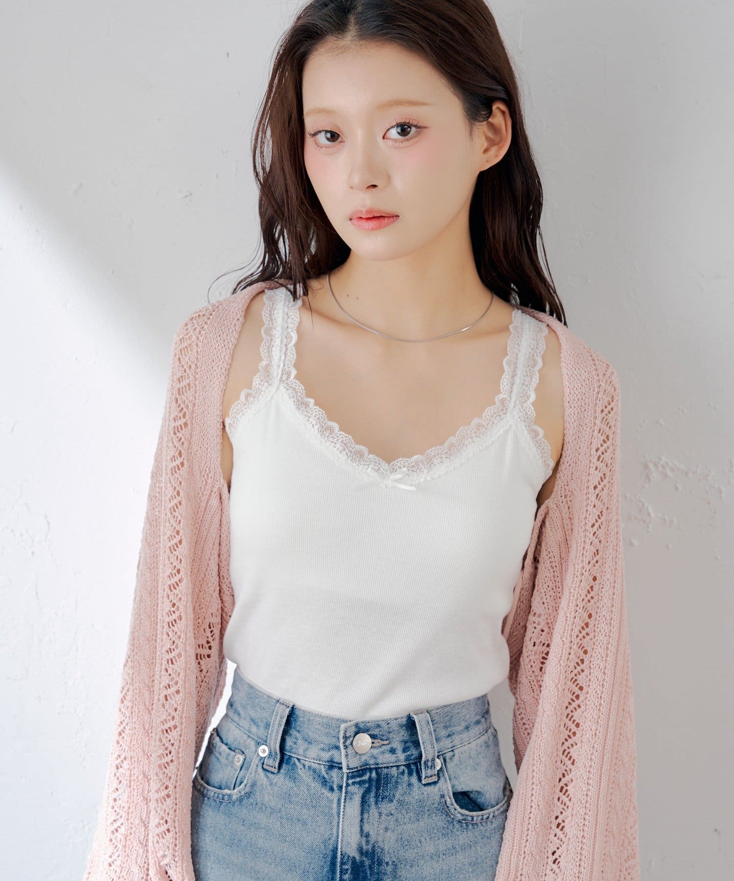 Chico(チコ) リボンニットボレロカーディガン