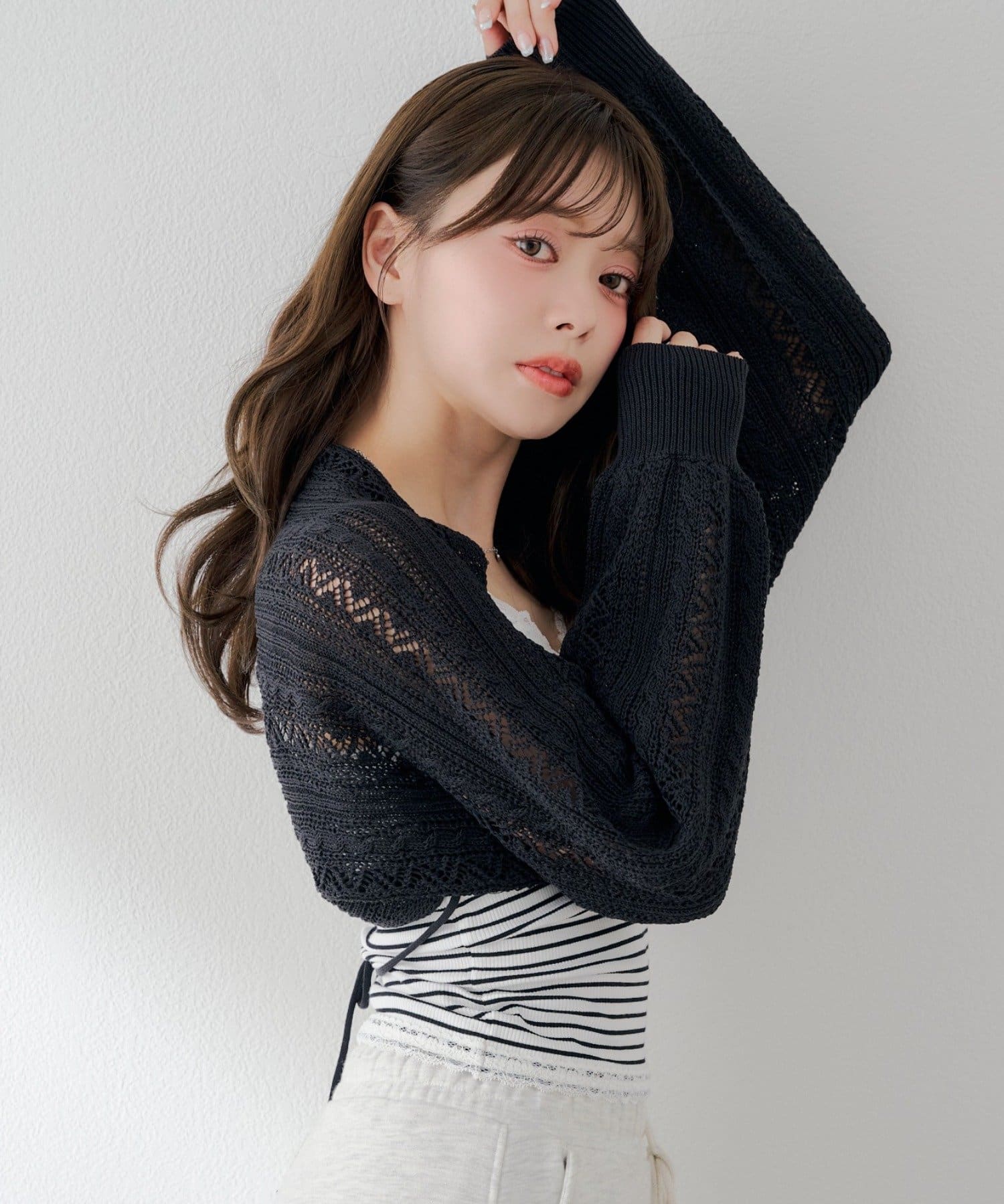 Chico(チコ) リボンニットボレロカーディガン