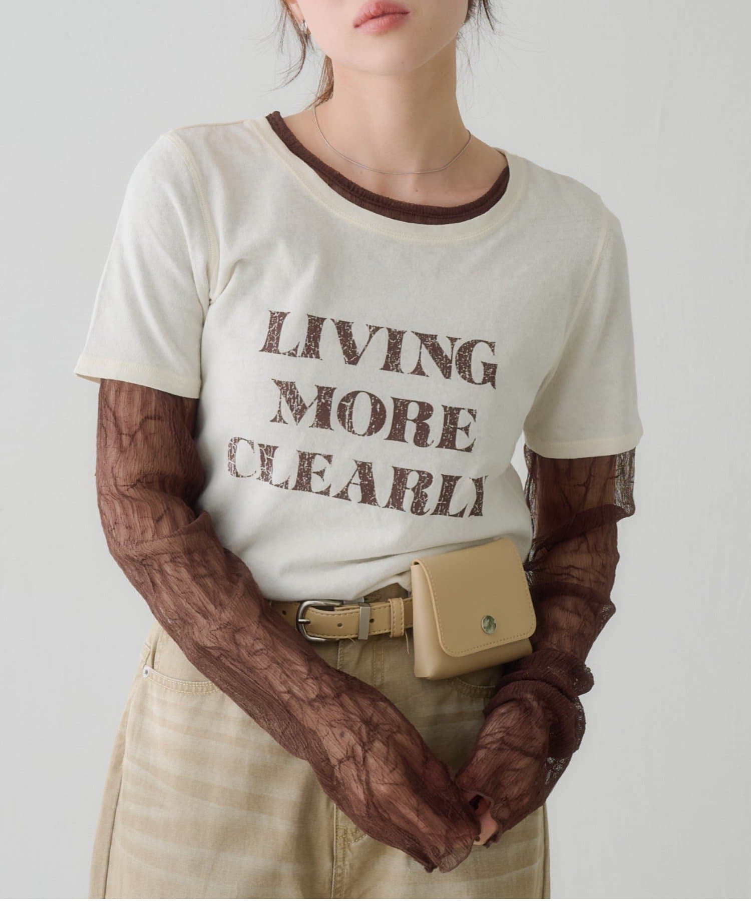 Kastane(カスタネ) 【S.Mサイズ展開】ヴィンテージ加工ロゴTEE