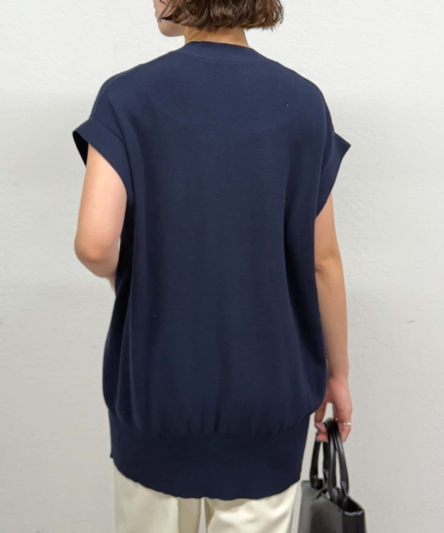 LOUNGEDRESS(ラウンジドレス) ツイストボタンフレンチニットカーデ