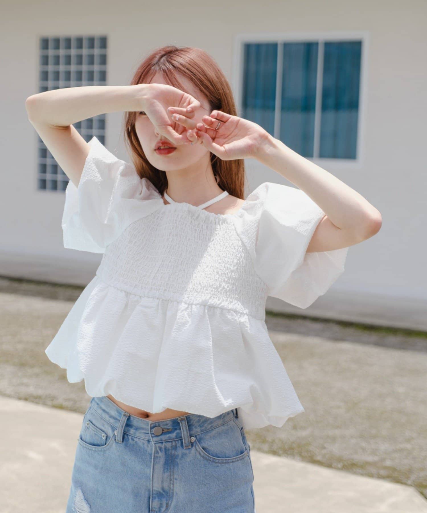 Kastane(カスタネ) 【4/5(日)0:00発売/前後2WAY】バルーンブラウス