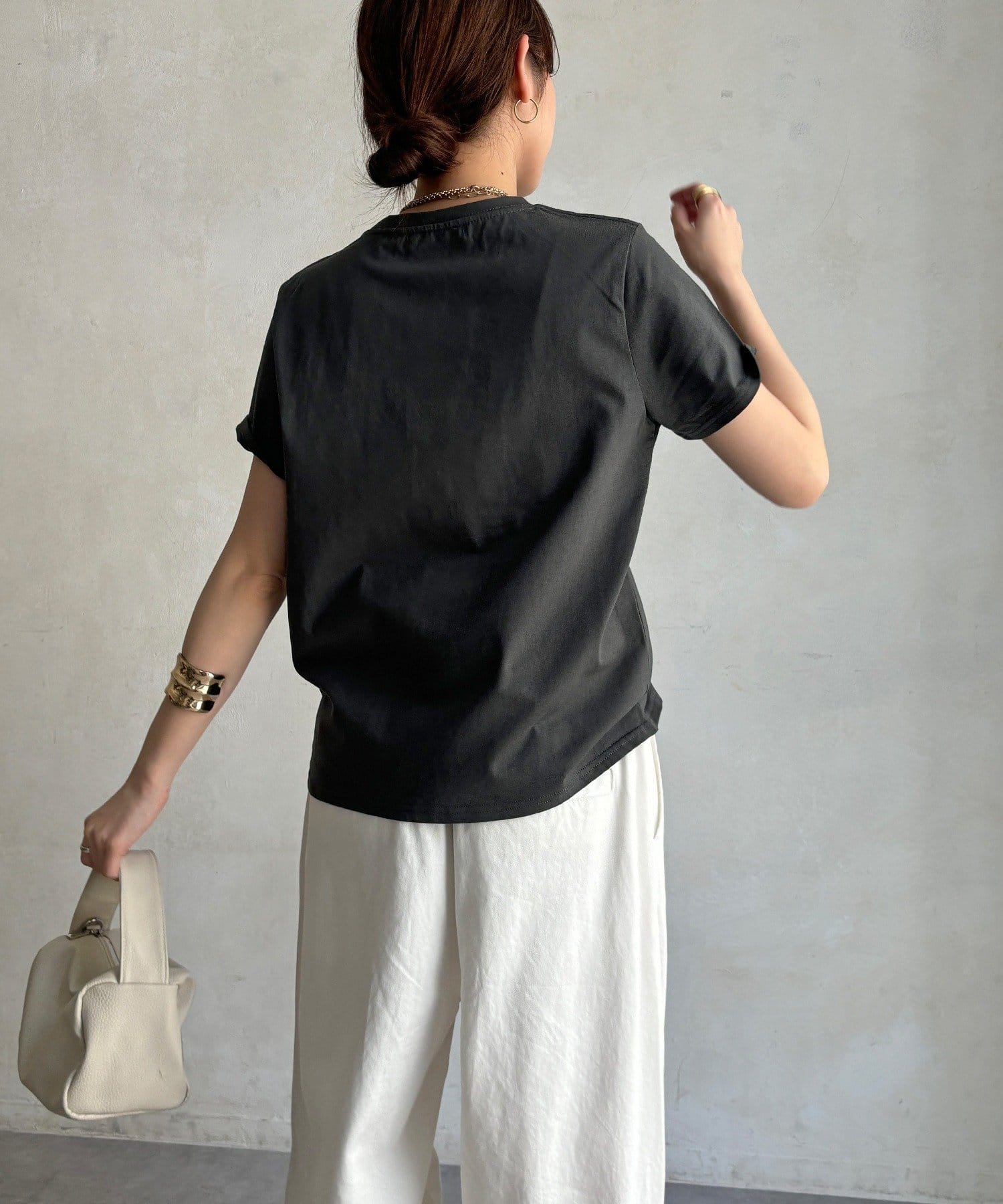 DOUDOU(ドゥドゥ) 【WEB限定】シルバープリントTEE