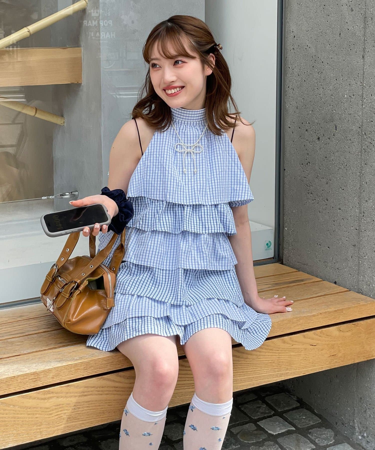 CIAOPANIC(チャオパニック) 4/29（水）0:00～販売開始【あやっち(@_acoba_)企画】2WAYアソート柄ティアードノースリーブブラウス