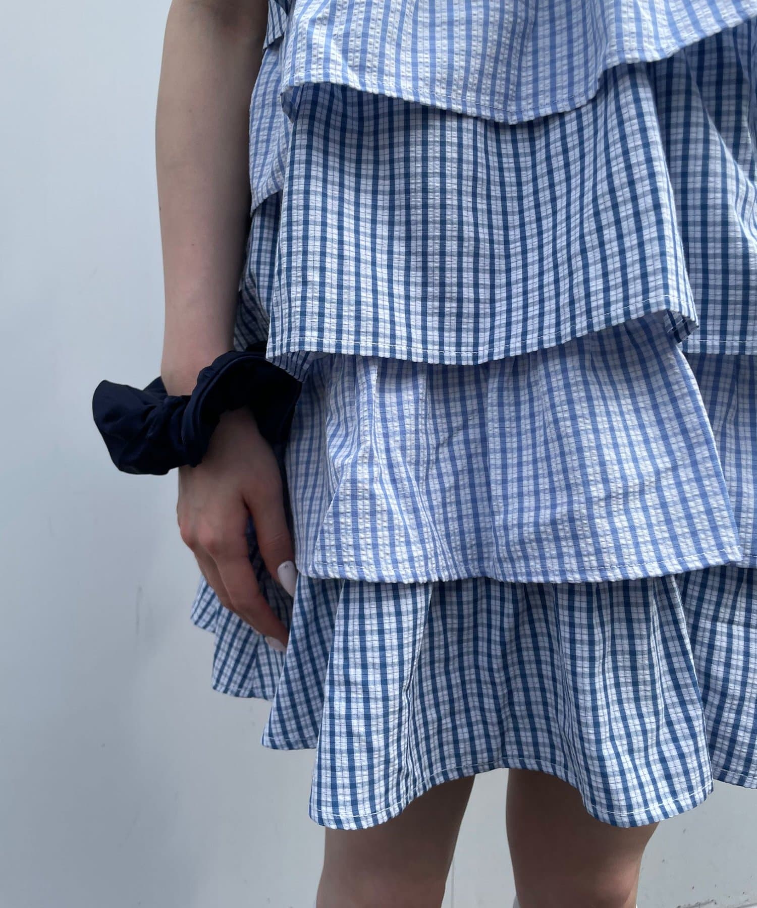 CIAOPANIC(チャオパニック) 4/29（水）0:00～販売開始【あやっち(@_acoba_)企画】2WAYアソート柄ティアードノースリーブブラウス