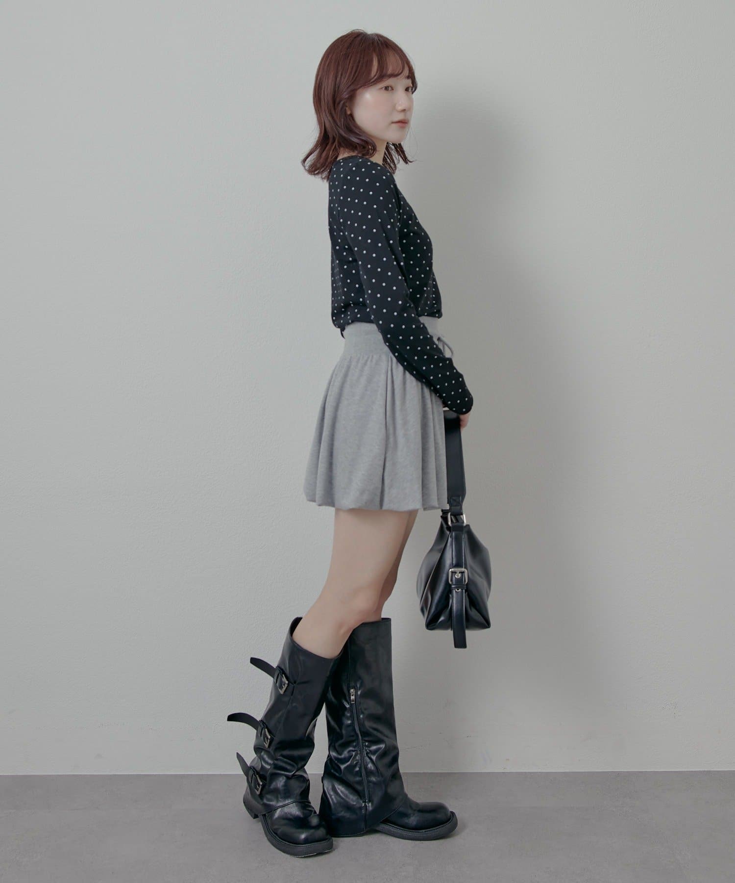 mline(エムライン) [mline]スウェットバルーンスカート