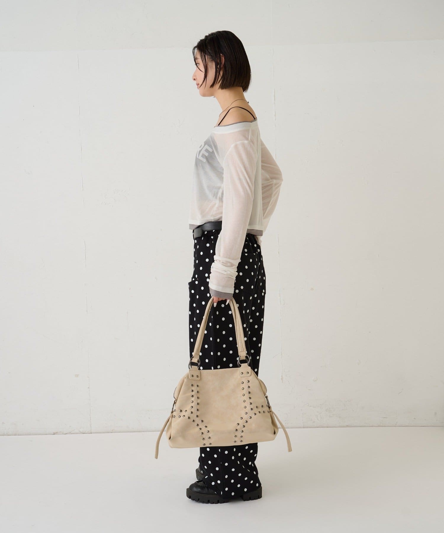 WHO’S WHO gallery(フーズフーギャラリー) ドットスラッシュポケットスウェットパンツ