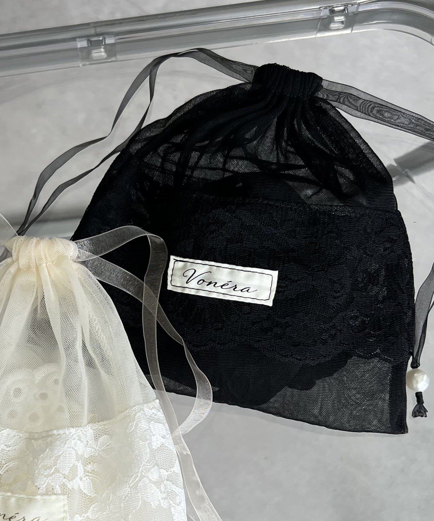 Lattice(ラティス) 【5/4 11:00~販売開始】【keeco企画】【WEB限定】シアー巾着ポーチ