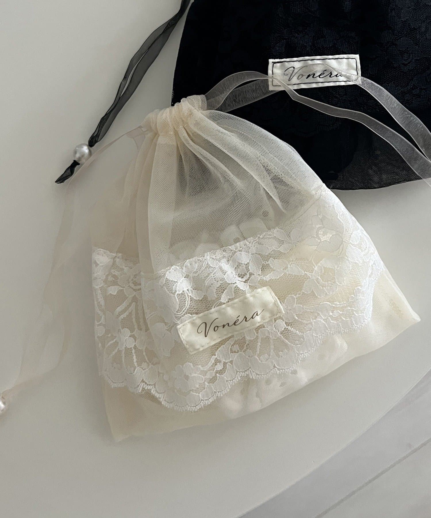 Lattice(ラティス) 【5/4 11:00~販売開始】【keeco企画】【WEB限定】シアー巾着ポーチ