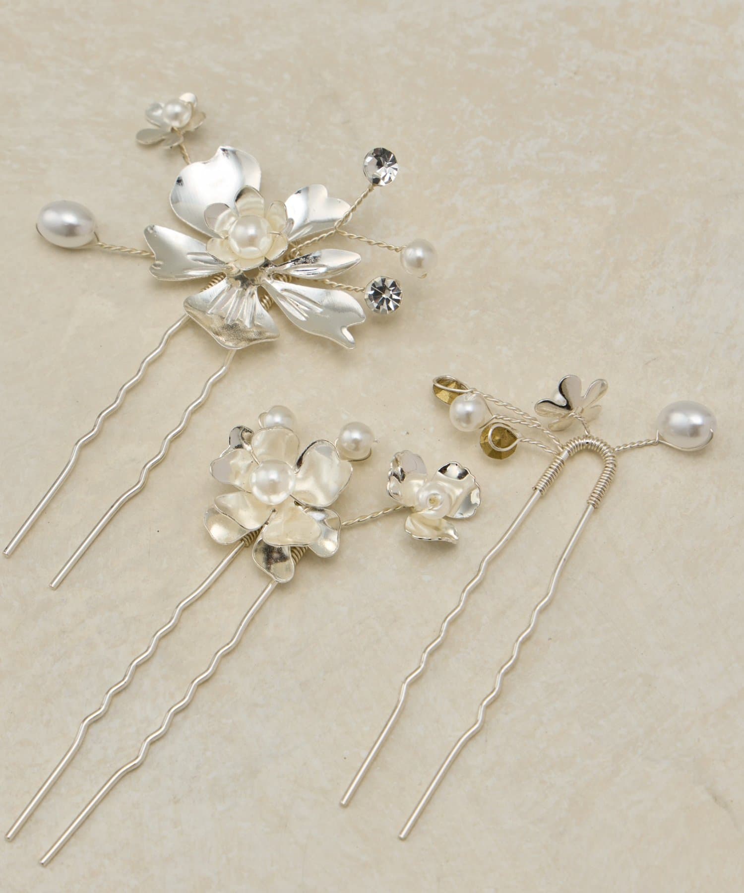 Lattice(ラティス) 【オケージョン】フラワーUピンセット(3P)