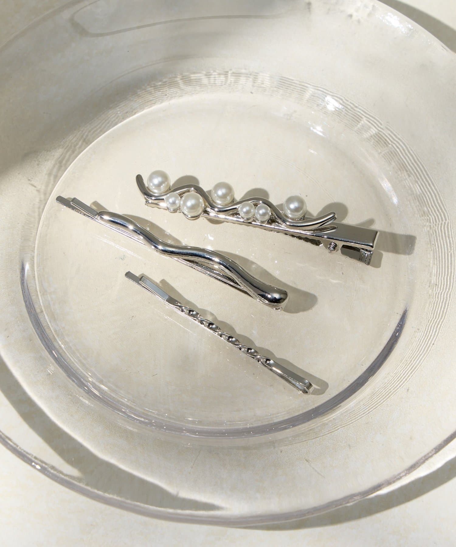 Lattice(ラティス) パールヘアクリップ/ヘアピンセット(3P)