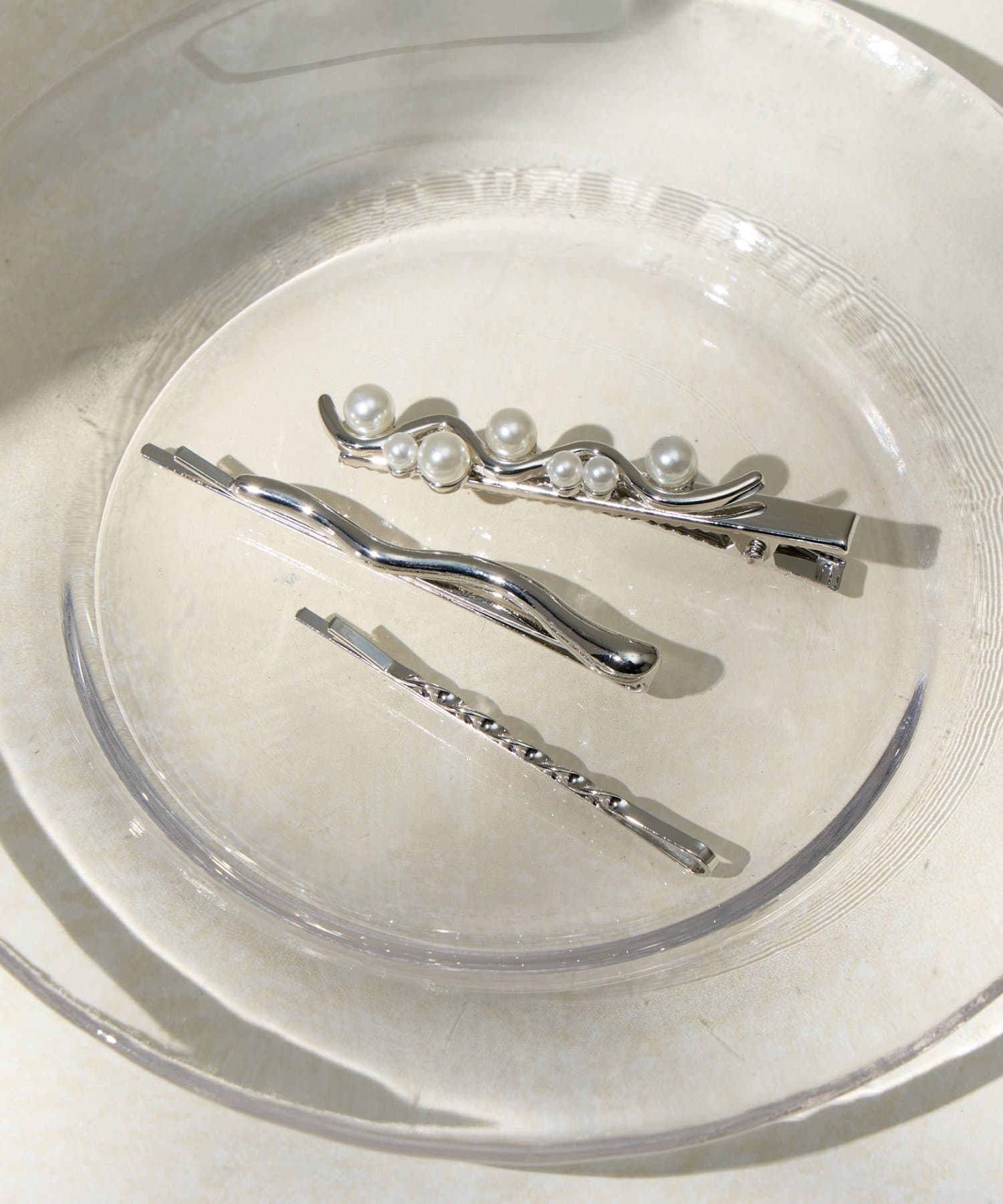 Lattice(ラティス) パールヘアクリップ/ヘアピンセット(3P)