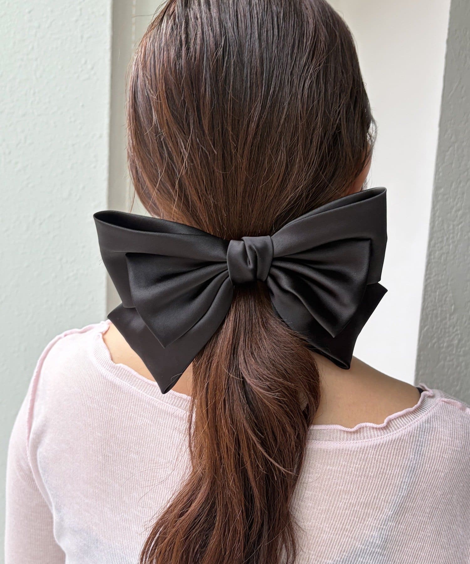 Lattice(ラティス) サテンリボンバレッタ