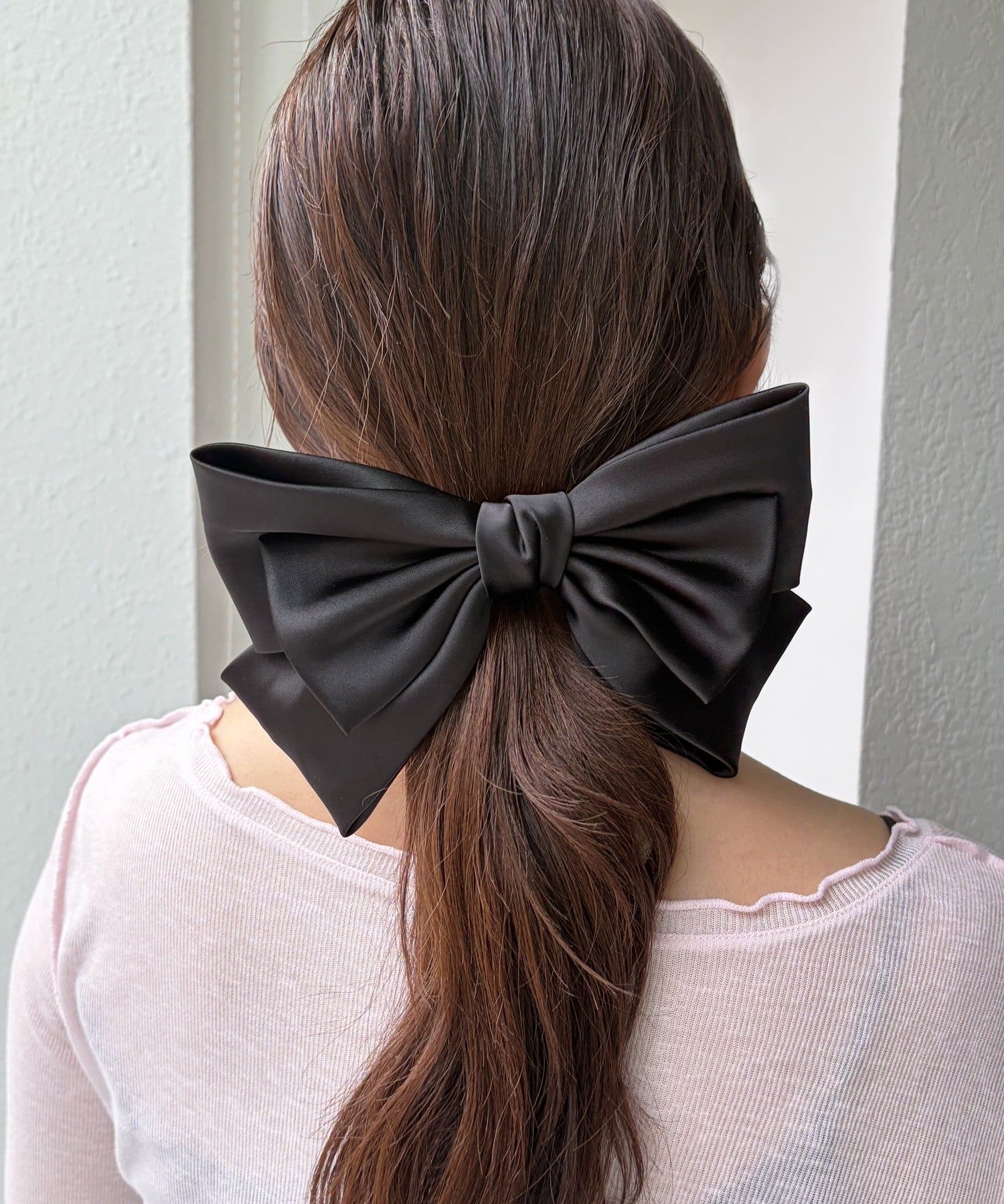 Lattice(ラティス) サテンリボンバレッタ