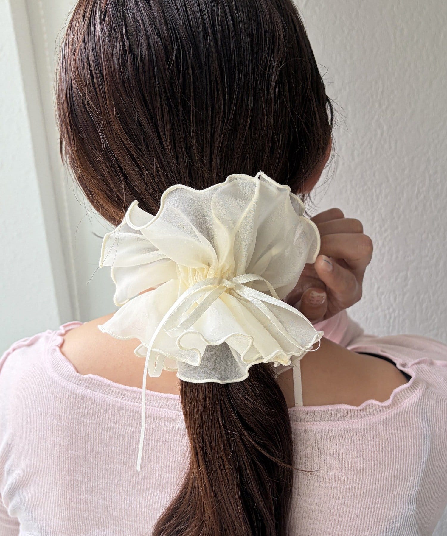 Lattice(ラティス) シアーリボン付きシュシュ