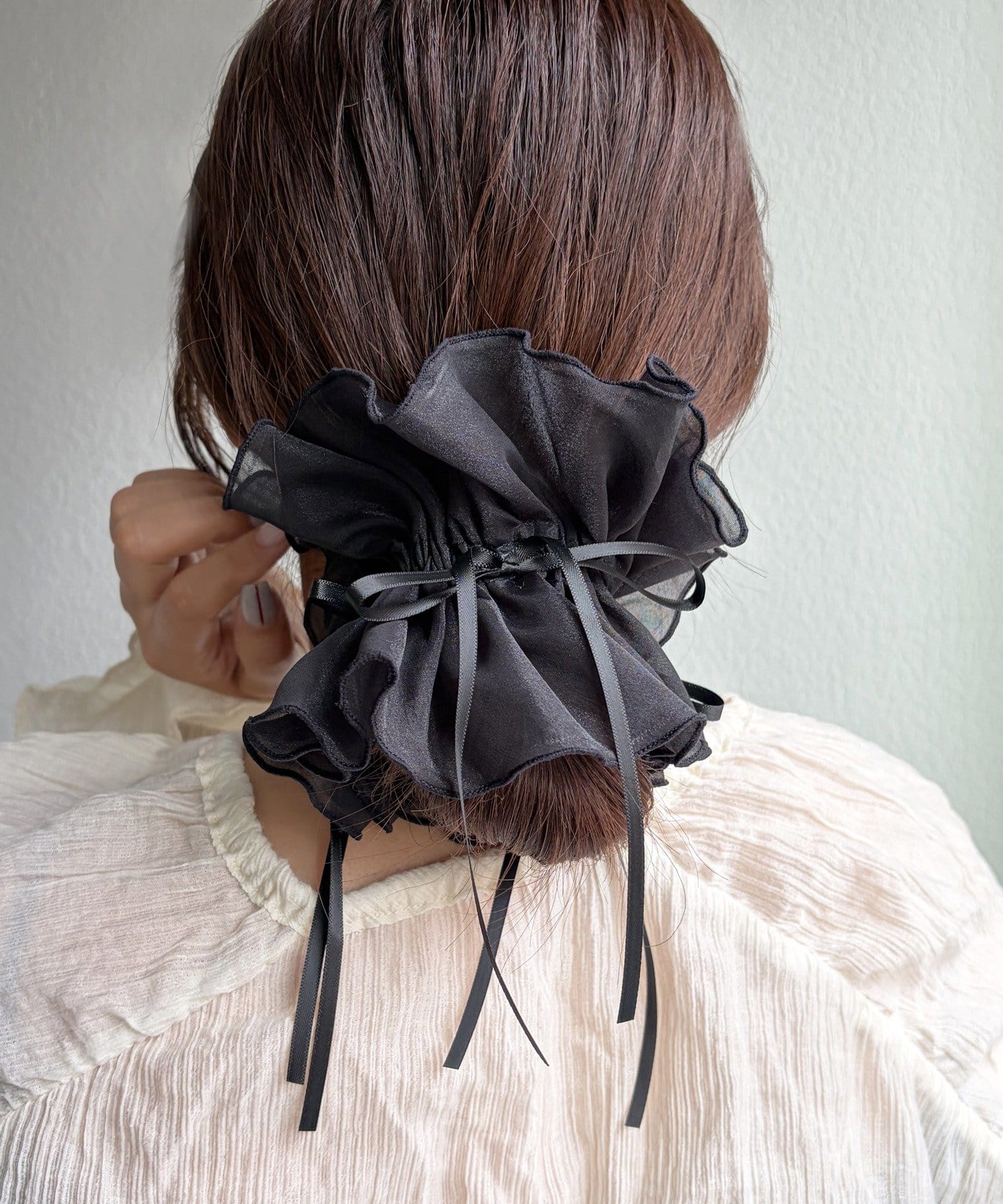 Lattice(ラティス) シアーリボン付きシュシュ