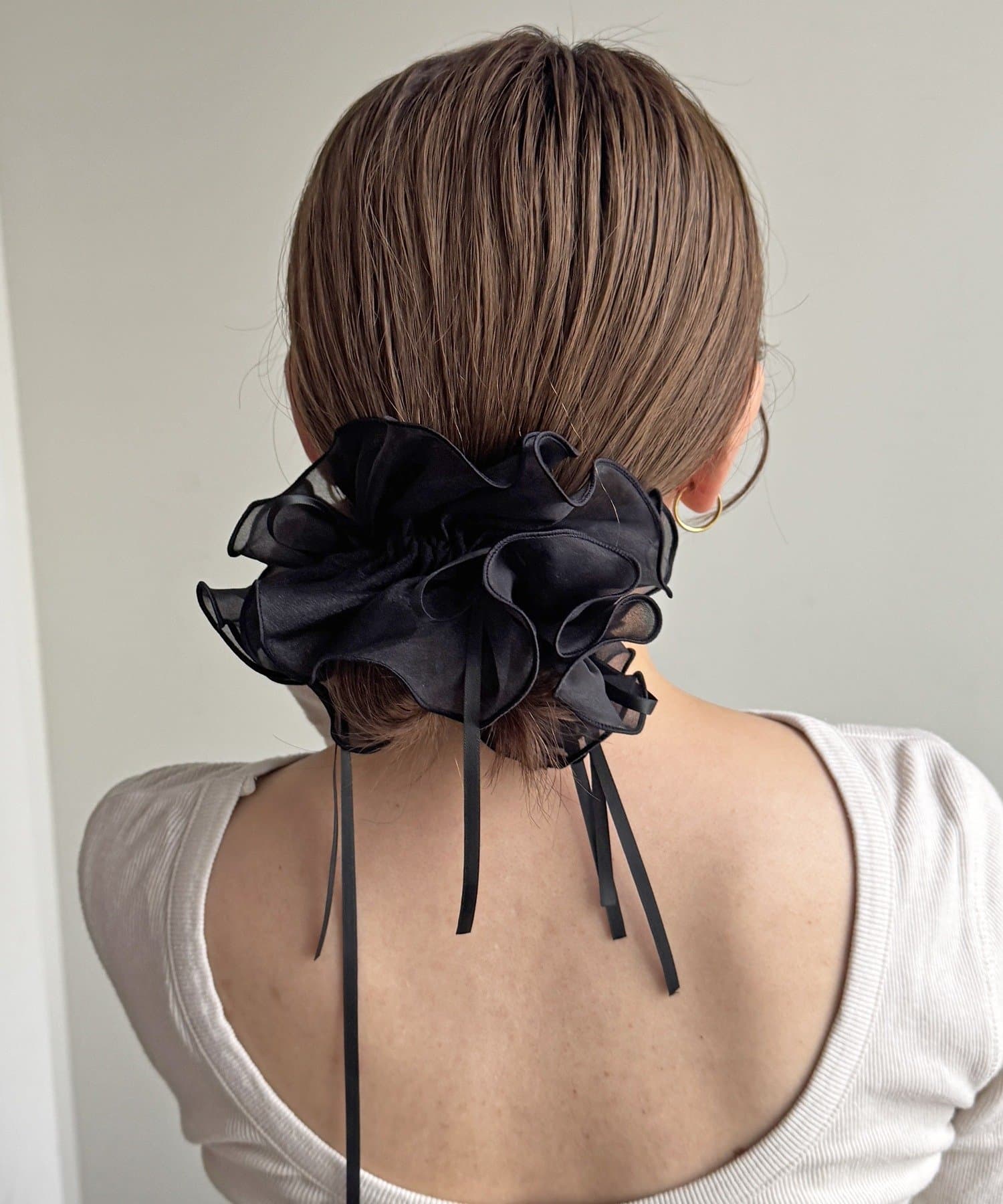 Lattice(ラティス) シアーリボン付きシュシュ