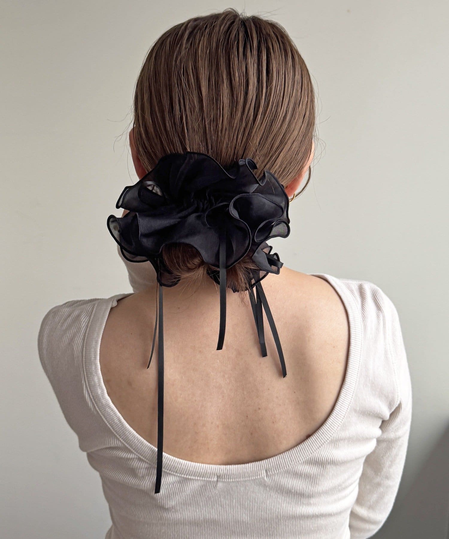 Lattice(ラティス) シアーリボン付きシュシュ