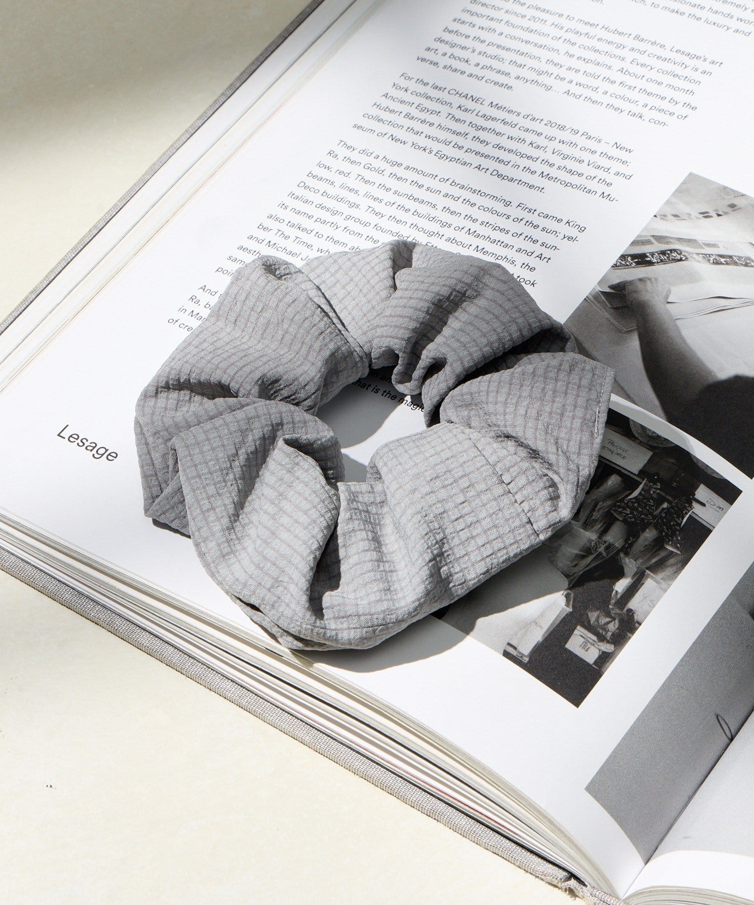 Lattice(ラティス) チェックカラーシュシュ