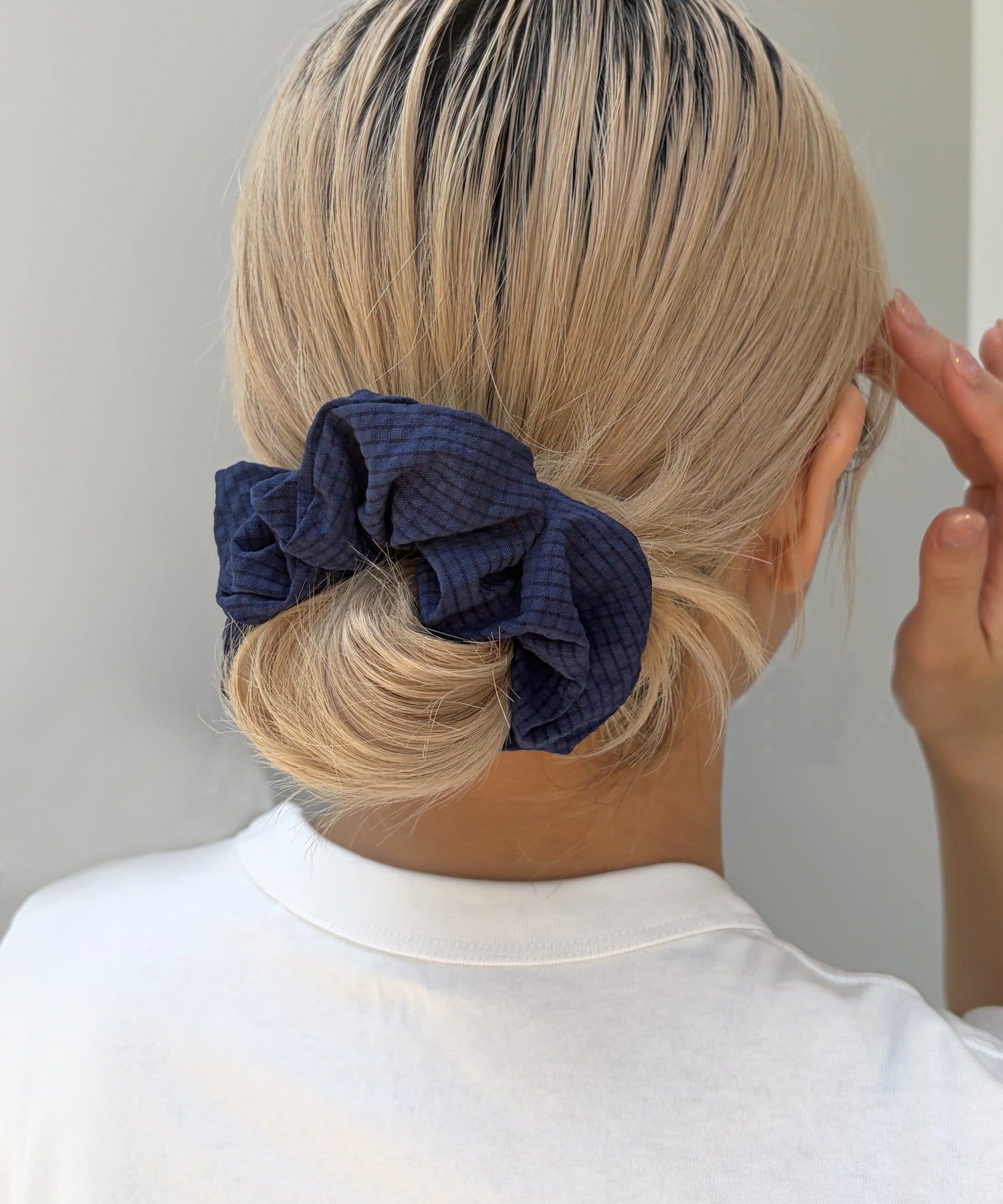 Lattice(ラティス) チェックカラーシュシュ