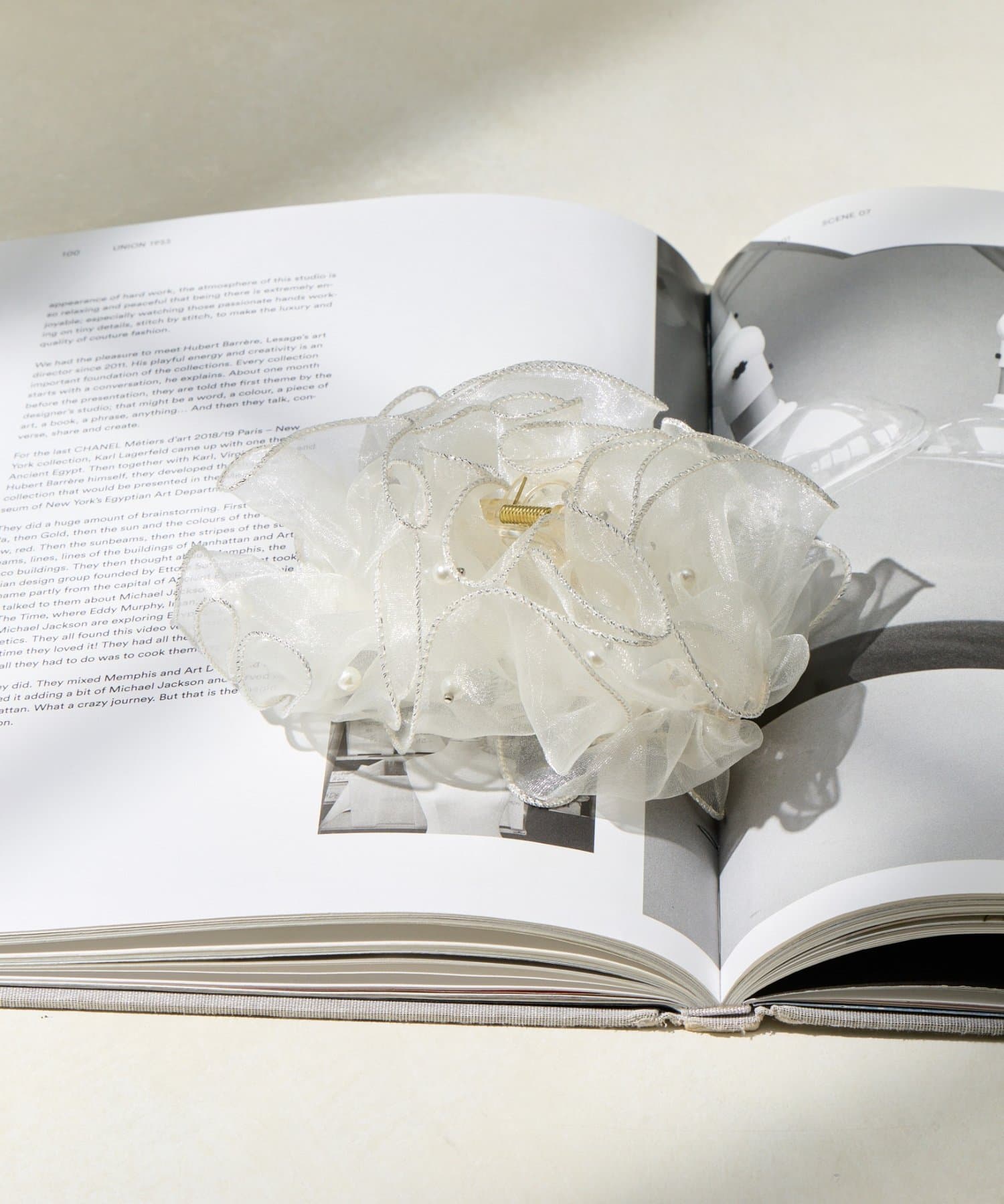 Lattice(ラティス) パール付きシアークリップ