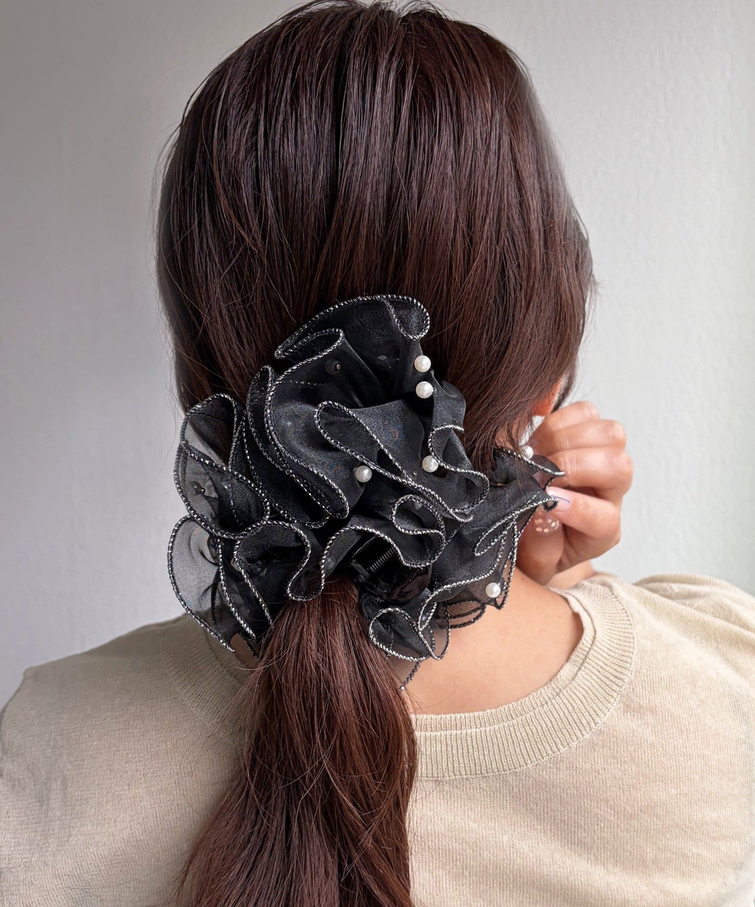 Lattice(ラティス) パール付きシアークリップ