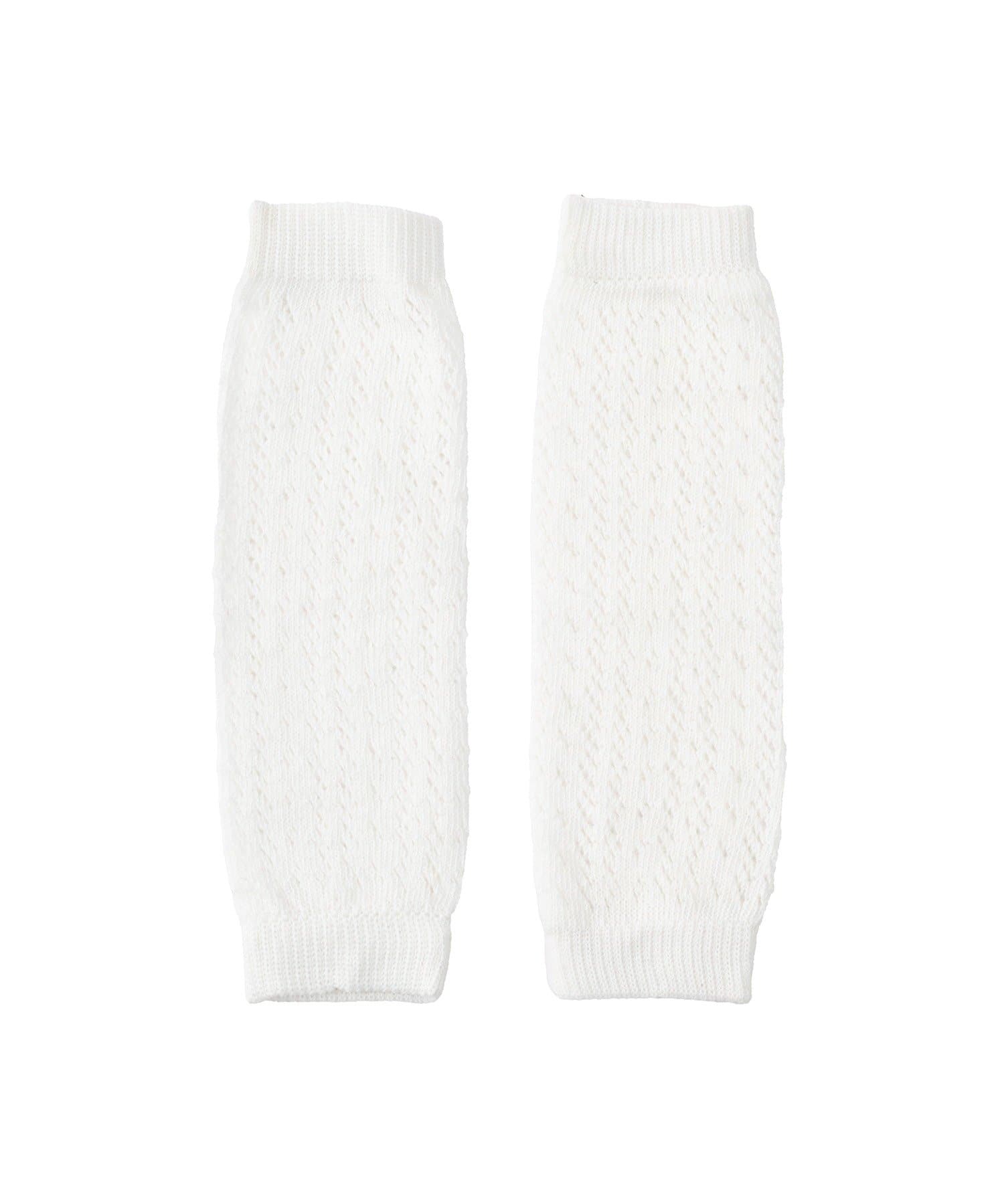 3COINS(スリーコインズ) レース編みレッグウォーマー