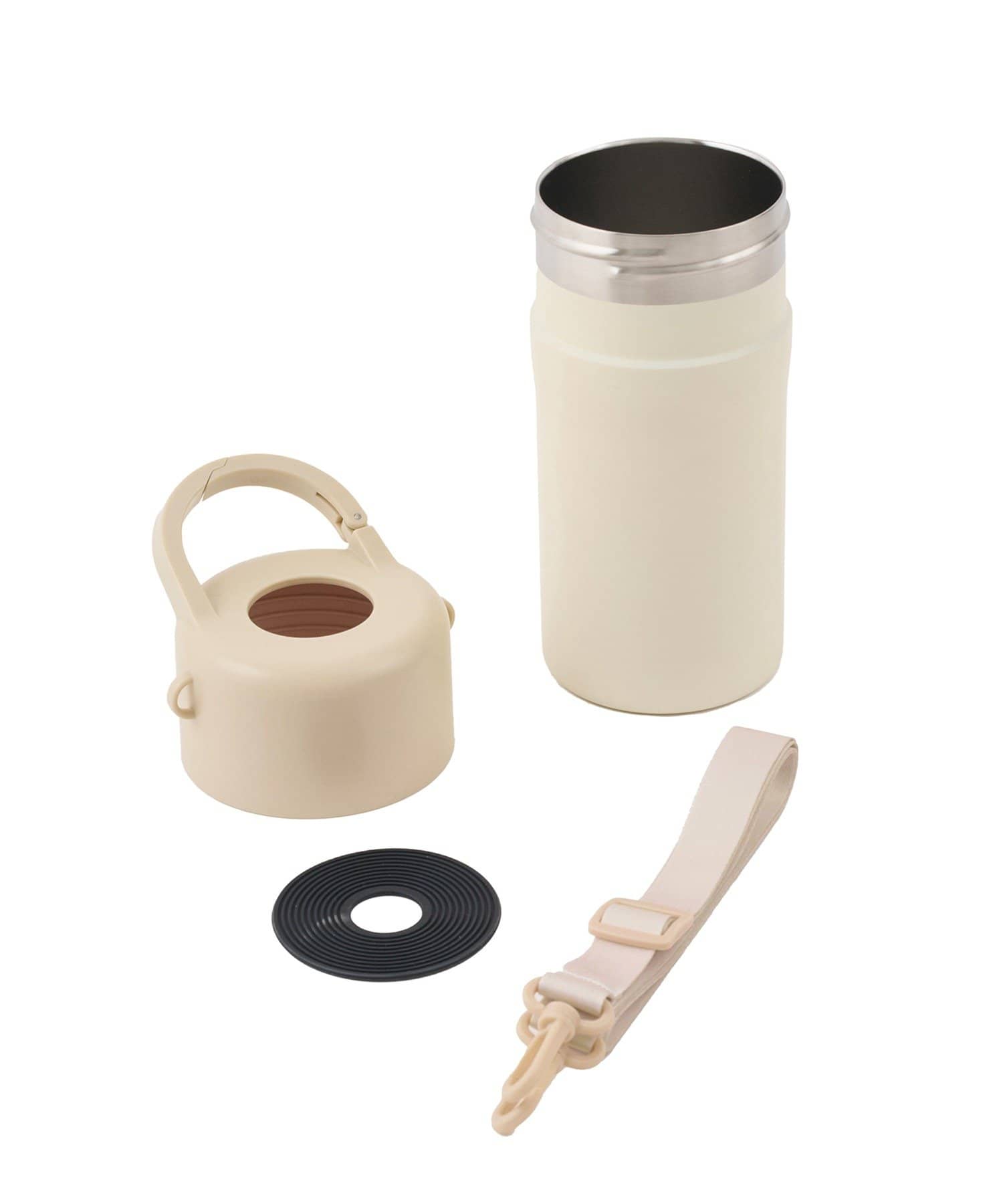 3COINS(スリーコインズ) 《新価格でお求めやすくなりました》カラビナ付きペットボトルクーラー/KITINTO