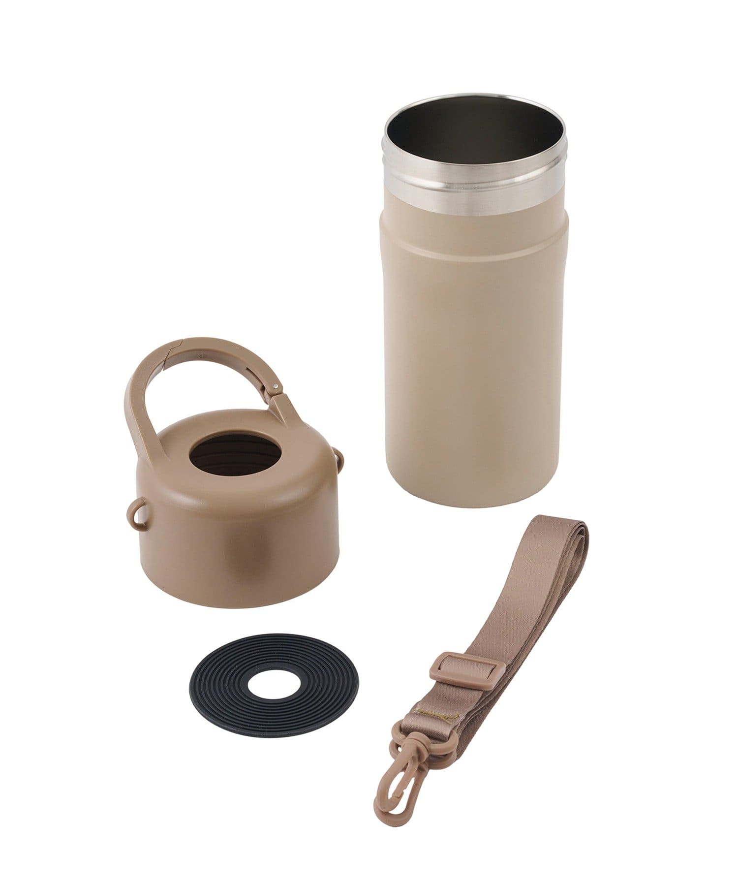 3COINS(スリーコインズ) 《新価格でお求めやすくなりました》カラビナ付きペットボトルクーラー/KITINTO