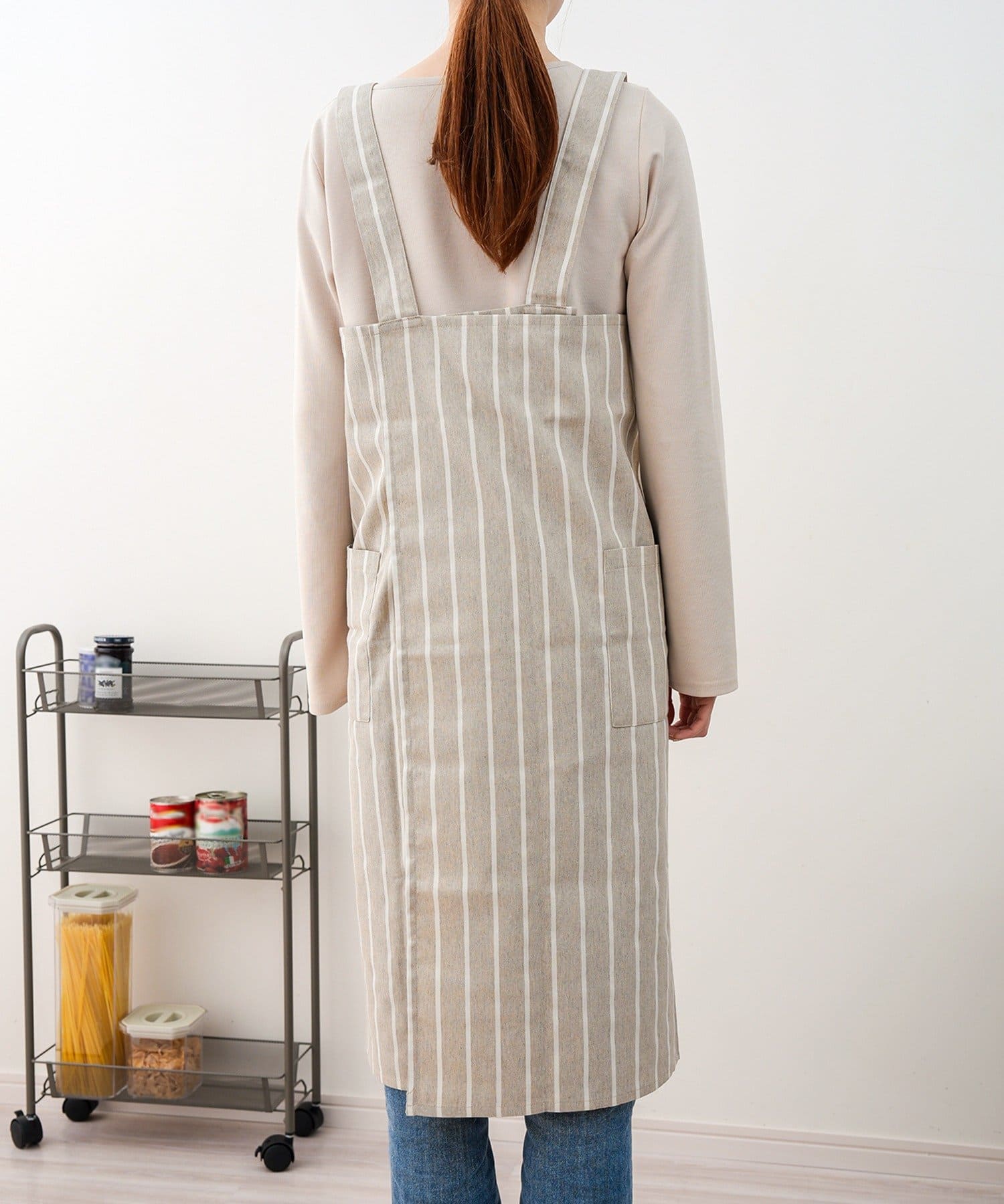 3COINS(スリーコインズ) スクエアエプロン／KITINTO