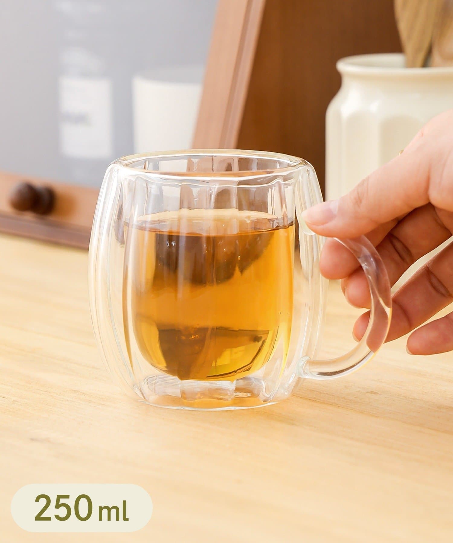 3COINS(スリーコインズ) ダブルウォールマグ：250ml