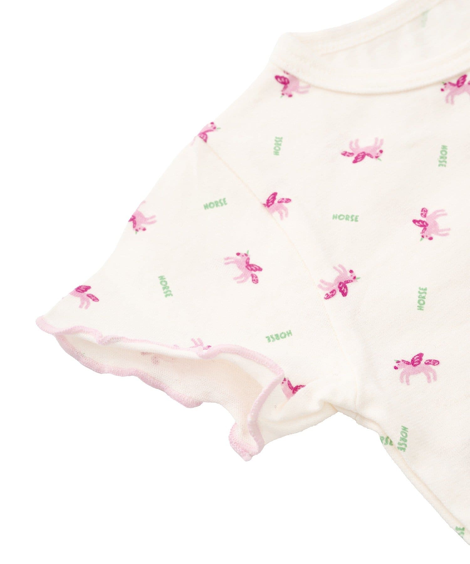 3COINS(スリーコインズ) プリント半袖ロンパース：50～60cm