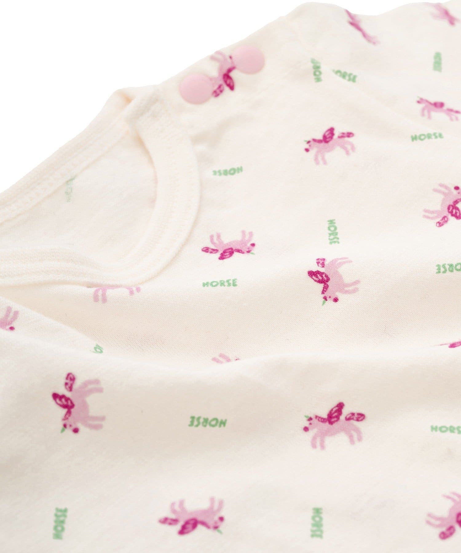 3COINS(スリーコインズ) プリント半袖ロンパース：50～60cm